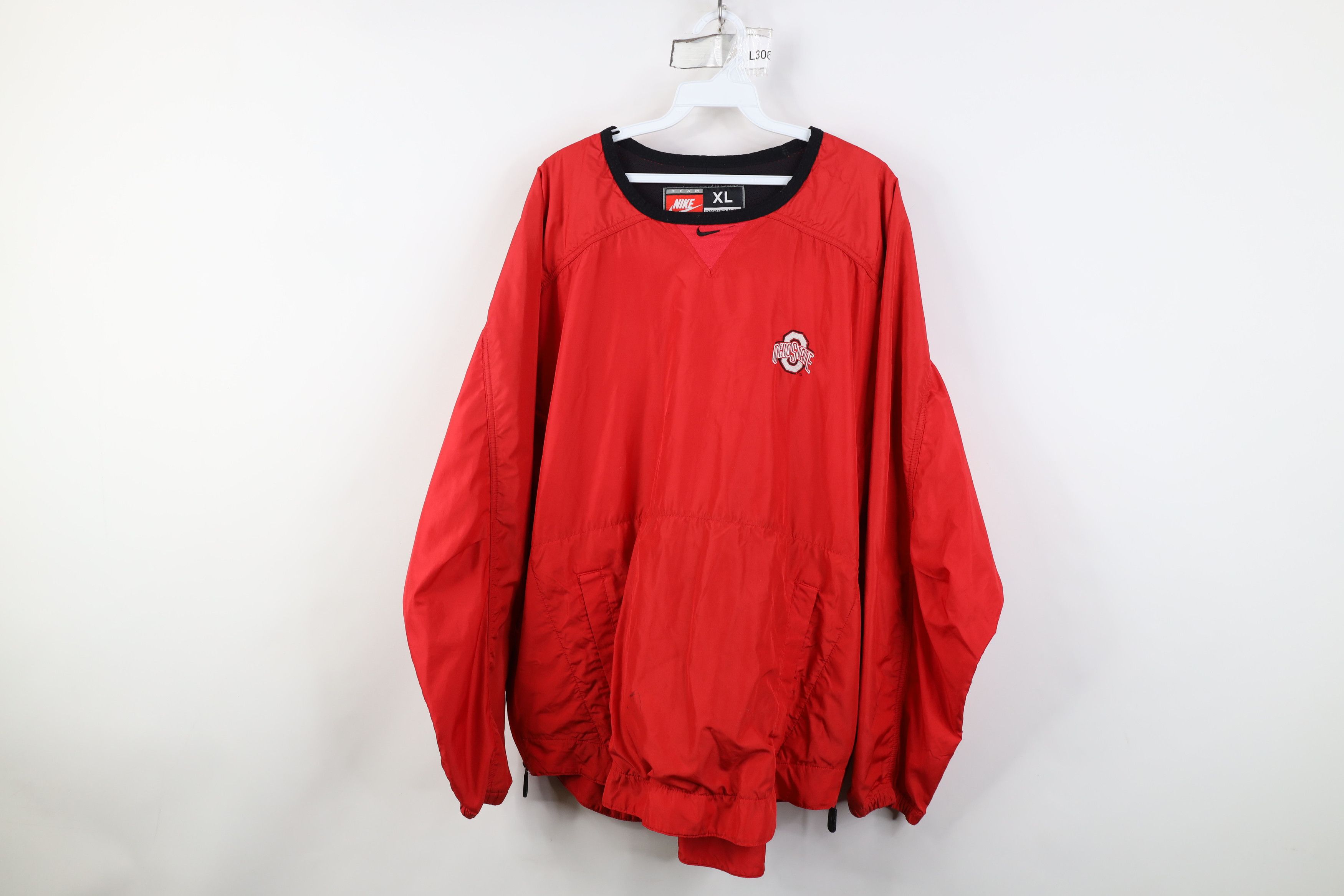 Nike Vintage Nike Center Swoosh Ohio State University Jacket Red Size US XL / EU 56 / 4 - 1 Thumbnail