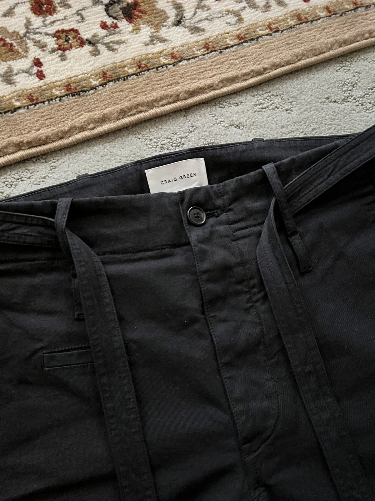 Craig Green Pleated belted side stitch trousers Size US 30 / EU 46 - 4 Thumbnail