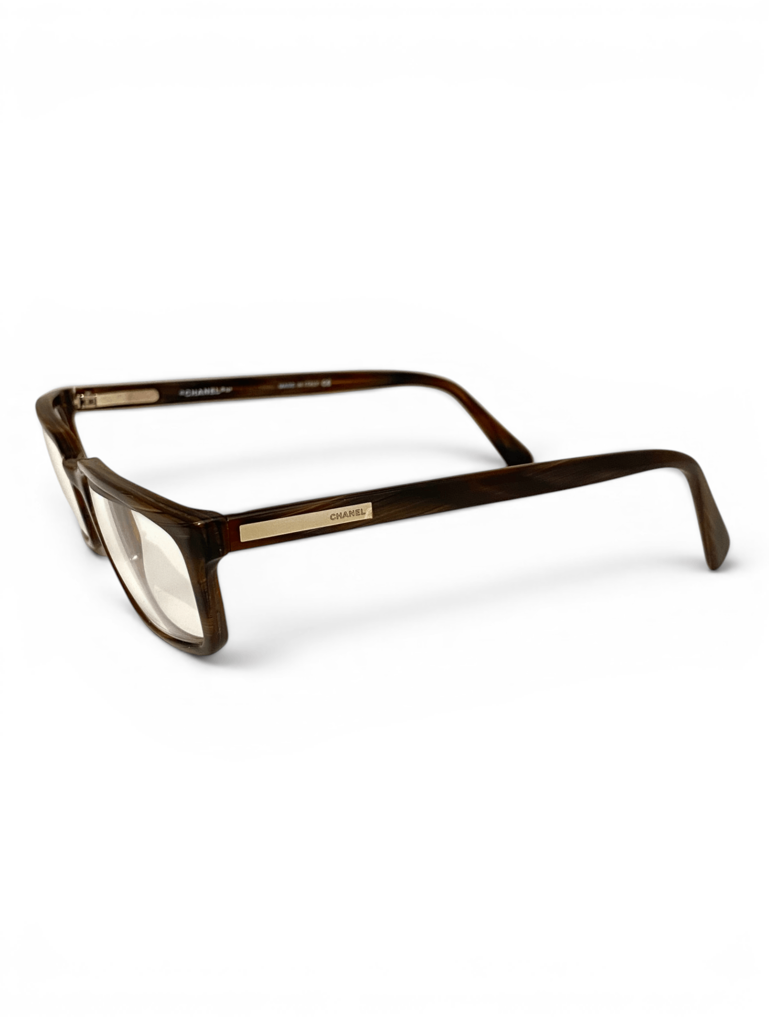 Chanel Chanel CC Logo Square Brown 3023 Eyeglasses Vintage Y2K Size ONE SIZE - 6 Thumbnail