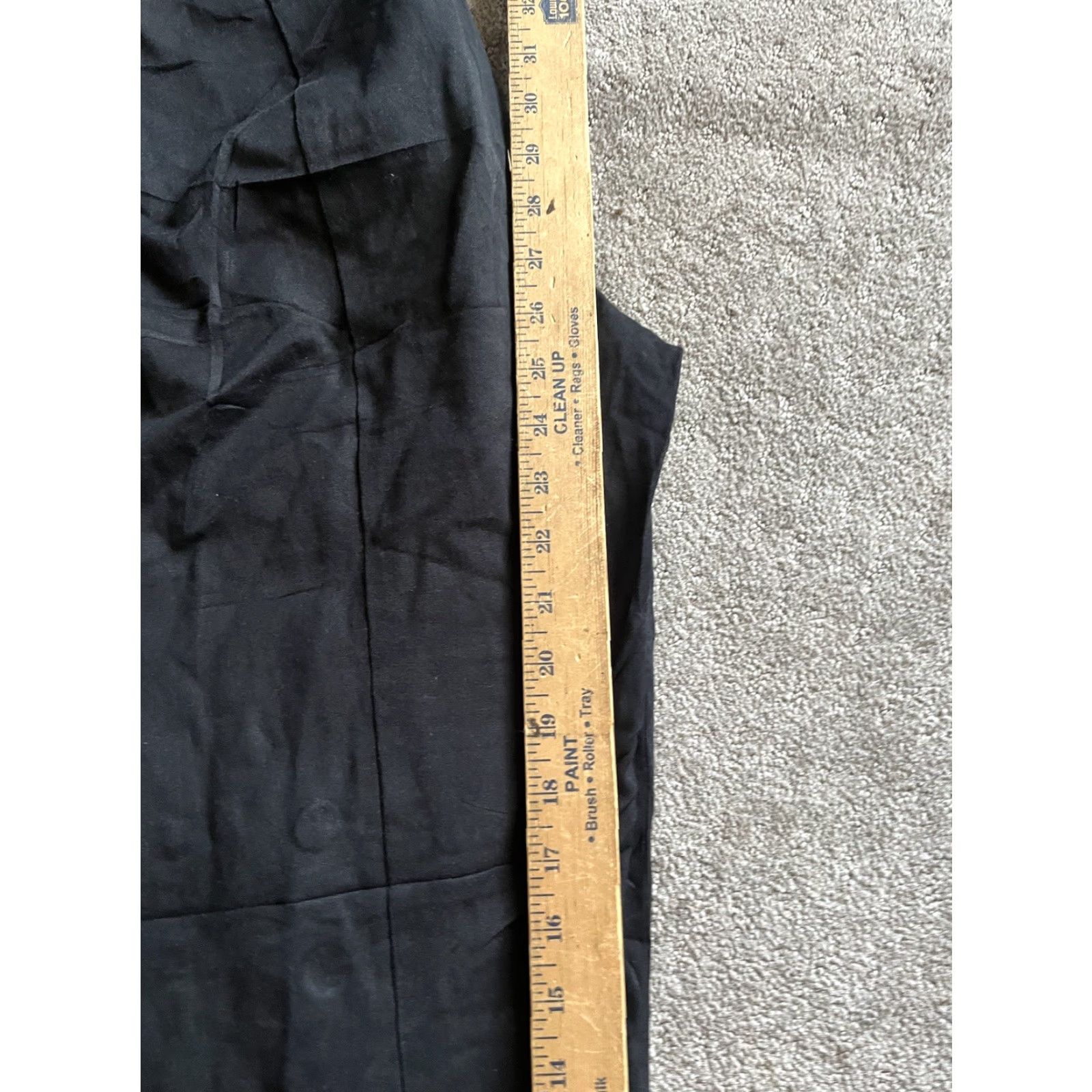 Ann Taylor VINTAGE Ann Taylor Loft Cropped Women's Pants Size 6 Black Solid Cotton Blend Style Size 28" / US 6 / IT 42 - 6 Thumbnail