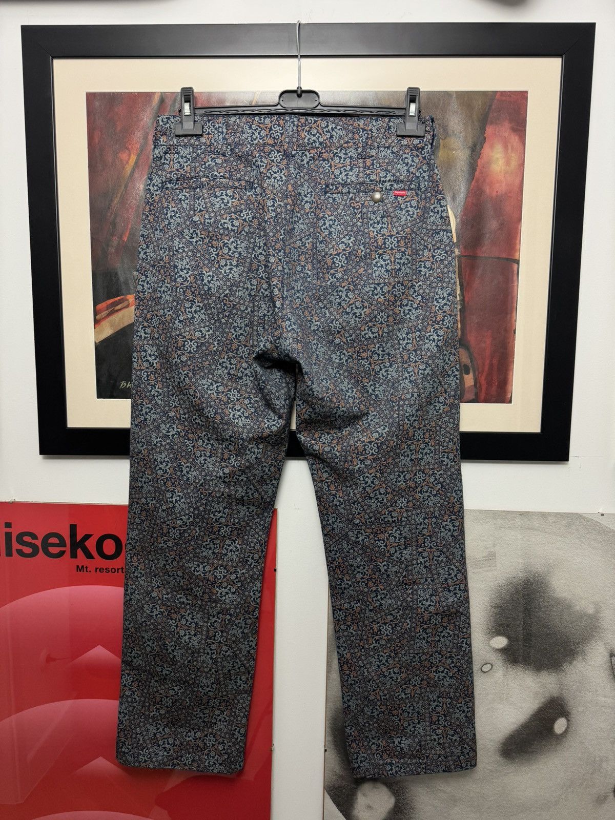 Supreme Supreme Work Pant Fullprint Floar Paisley Skate Streetwear Size US 30 / EU 46 - 2 Thumbnail