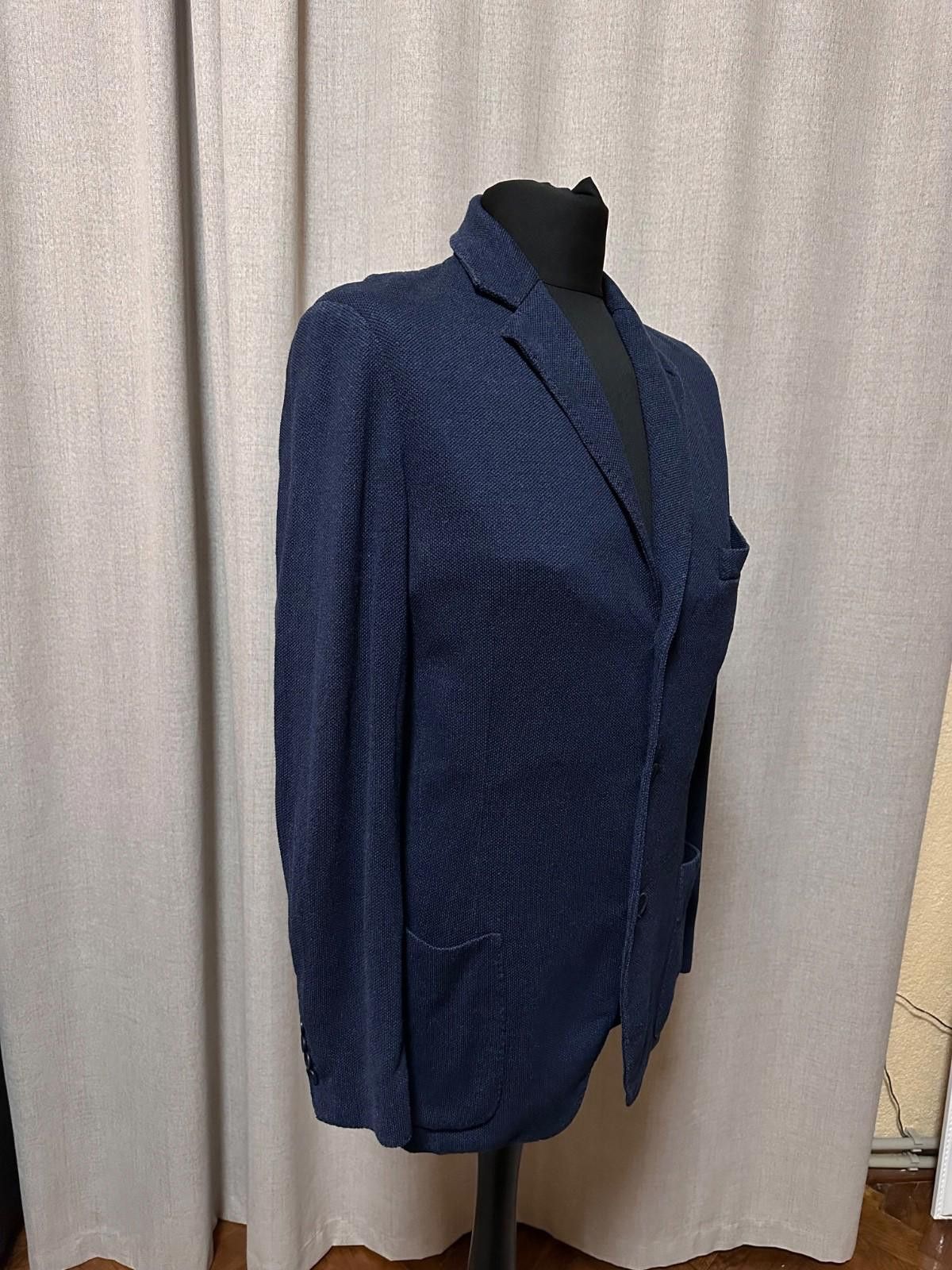 Loro Piana Loro Piana Blazers Blue Silk and Cashmere Sz 50 Size 50R - 3 Thumbnail