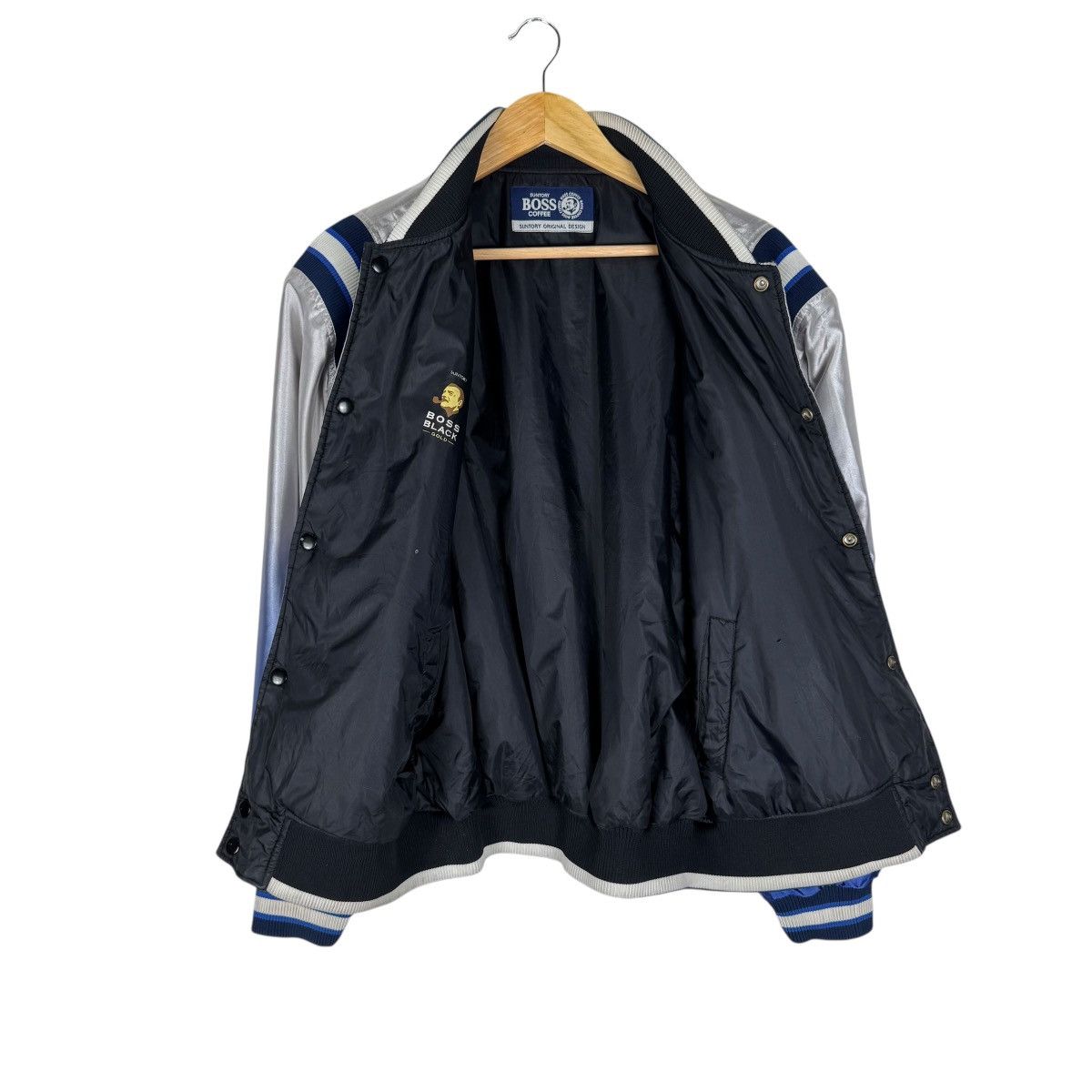 Japanese Brand ⚡️SUNTORY BOSS COFFEE REVERSIBLE BOMBER JACKET Size US L / EU 52-54 / 3 - 11 Thumbnail