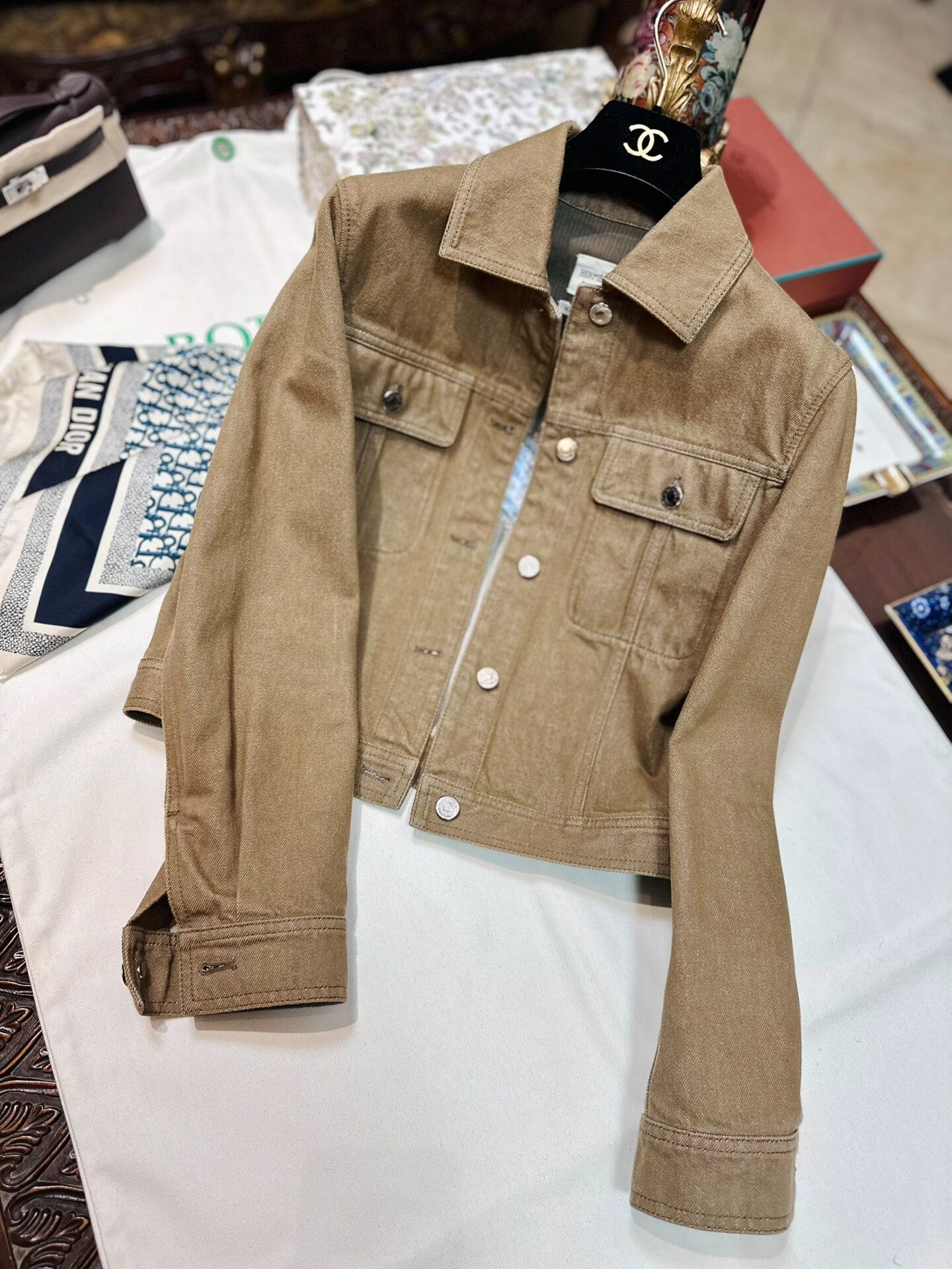 Hermes hermes vintage denim jacket for autumn winter Size US M / EU 48-50 / 2 - 1 Thumbnail