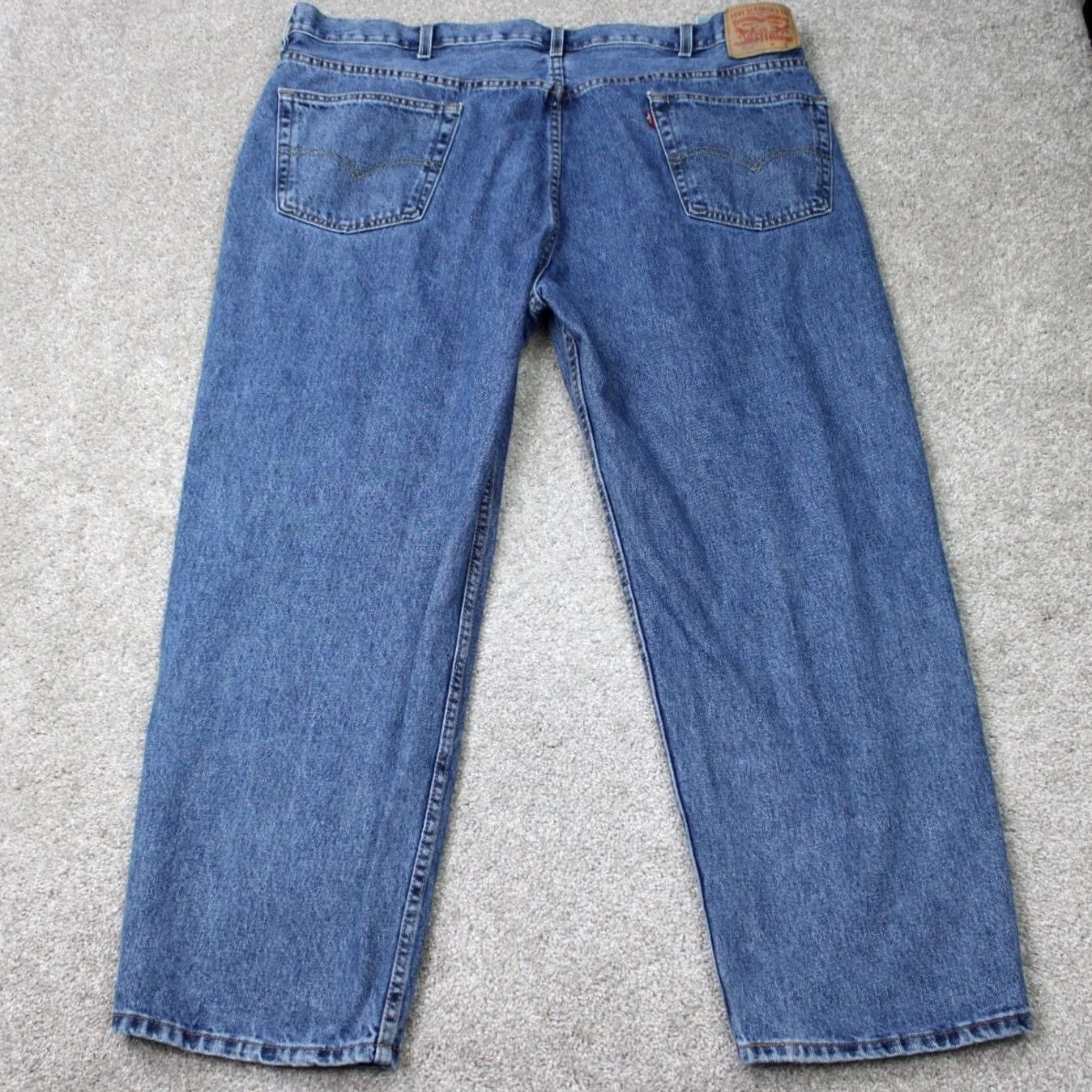 Levi's Levi's 550 Jeans Mens 46x30 Blue Relaxed Fit 5-Pocket Denim Cotton Straight Size US 30 / EU 46 - 6 Thumbnail