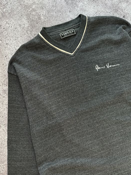 Versace v neck clearance jumper