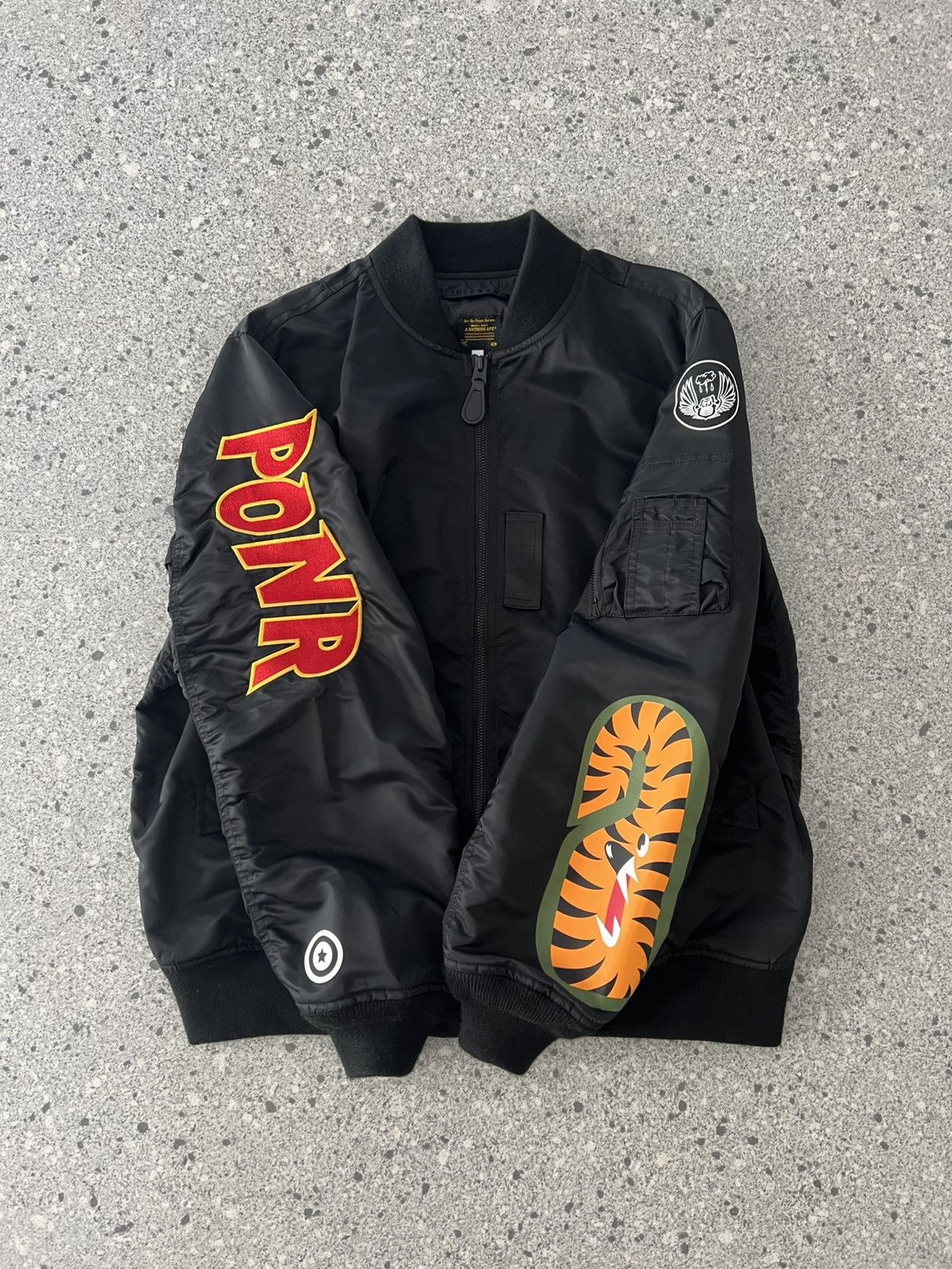 Bape BAPE Light Weight PONR Shark MA-1 Size US M / EU 48-50 / 2 - 6 Thumbnail
