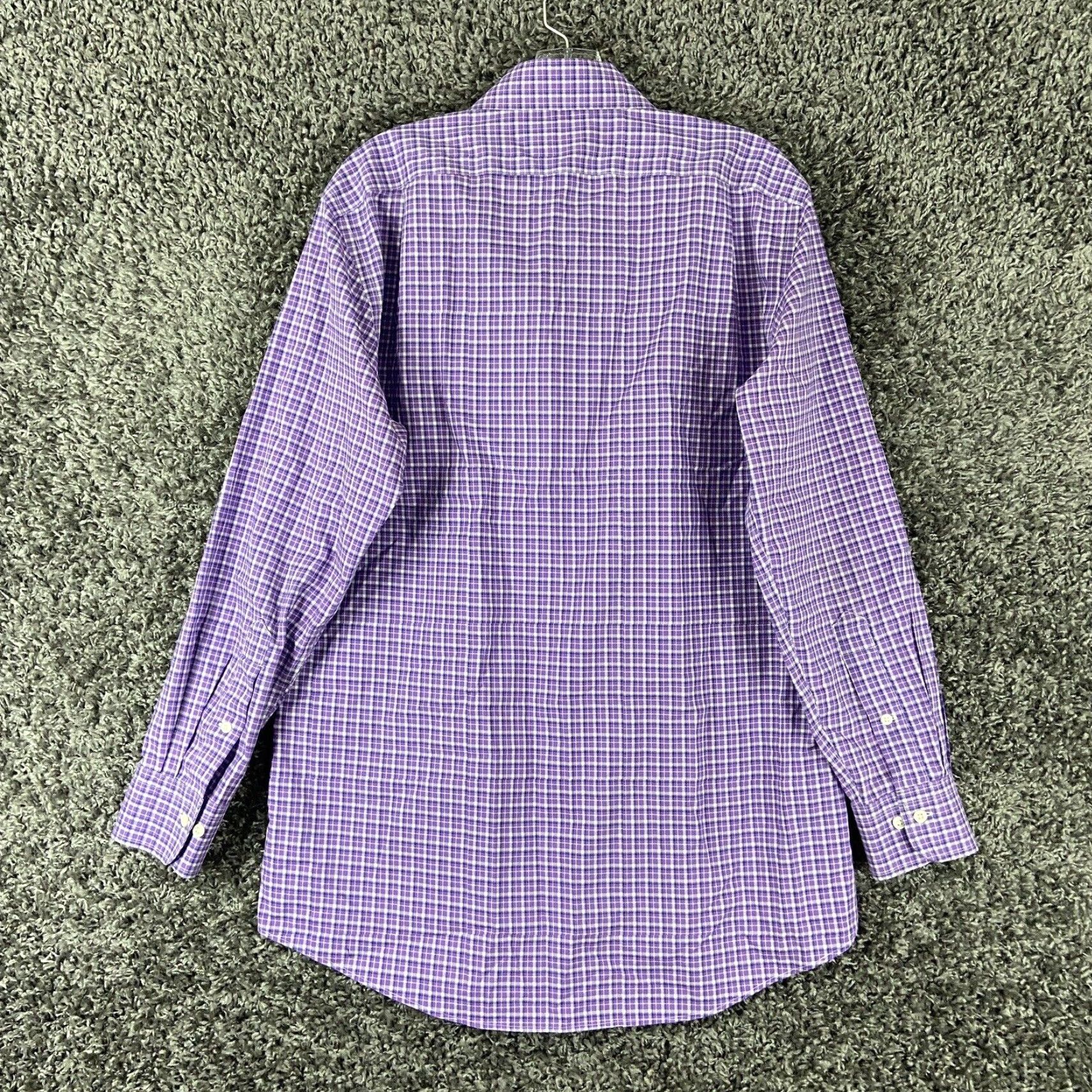 Ralph Lauren VINTAGE Lauren Ralph Lauren Plaid Button-Up Shirt Adult 15.5 Purple Slim Fit Mens Size US M / EU 48-50 / 2 - 8 Thumbnail