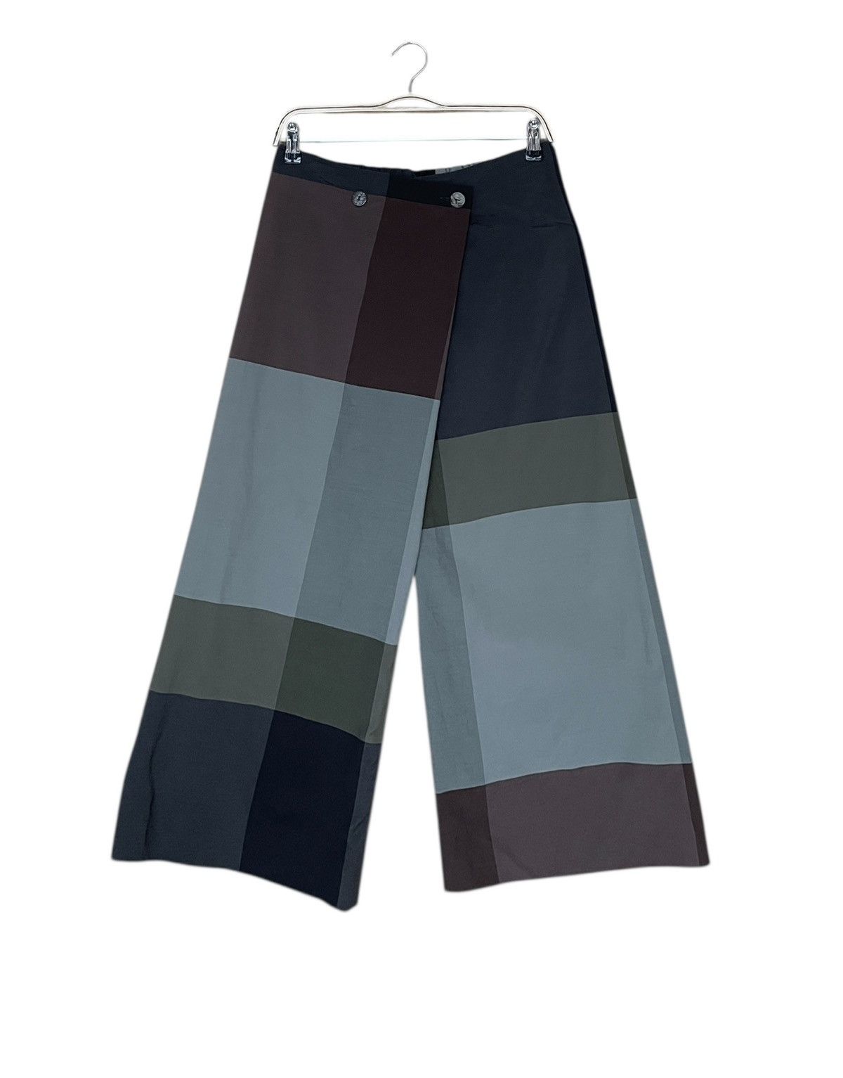 Vintage Vintage Japanese Brand M&K Yoko Patchwork Baggy Pants 1990s Size US 26 / EU 42 - 1 Thumbnail