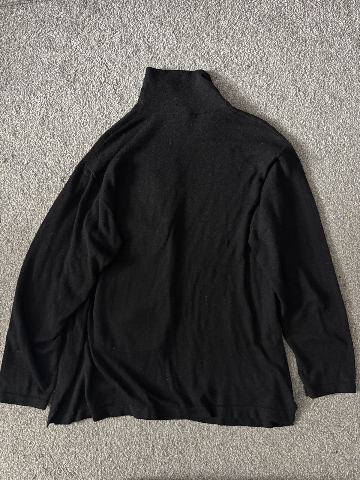 Yohji Yamamoto Y’S FOR MEN Vintage Black 100% Wool Turtleneck with Pockets Size US S / EU 44-46 / 1 - 7 Thumbnail