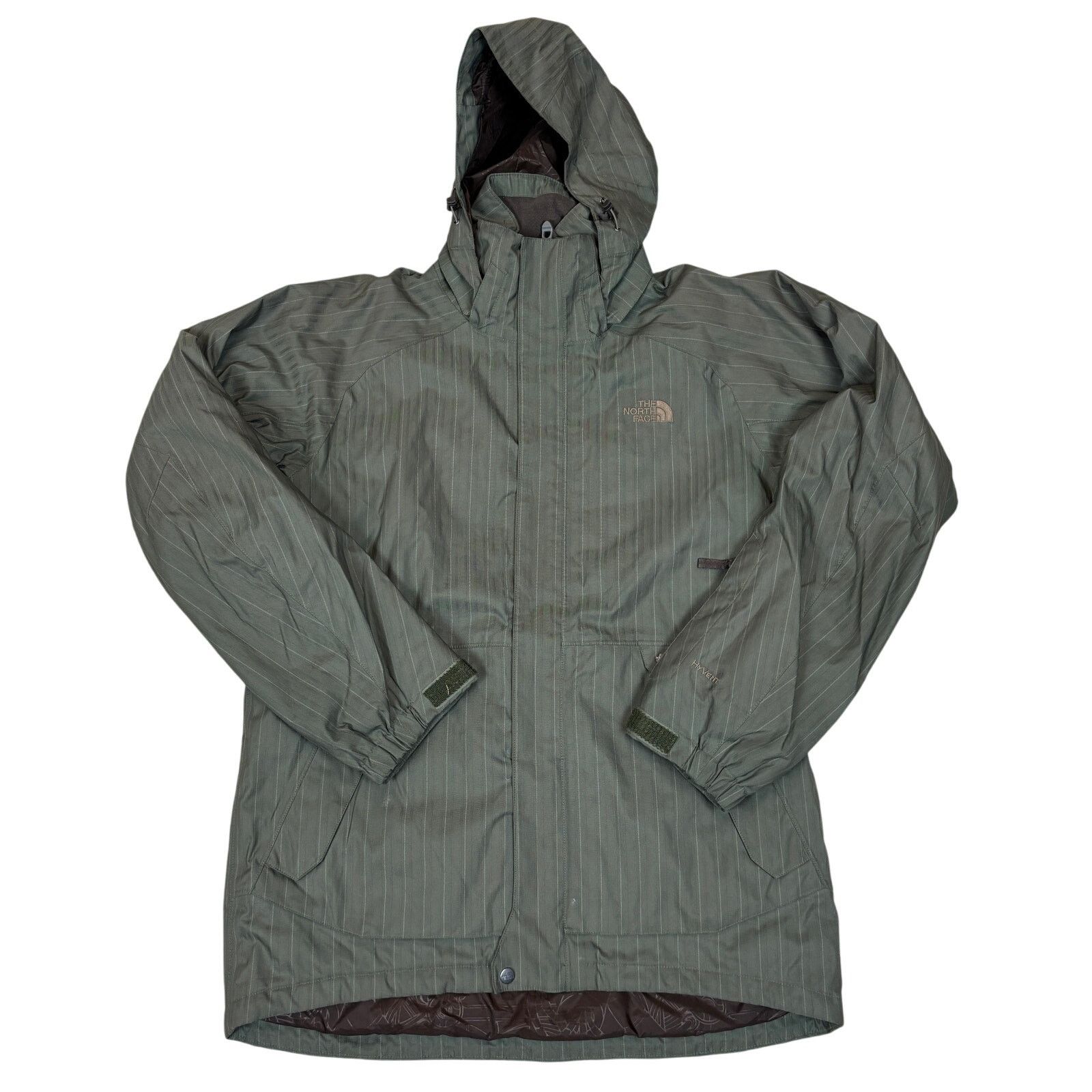 The North Face Cryptic Hyvent Striped Parka Jacket Men's M