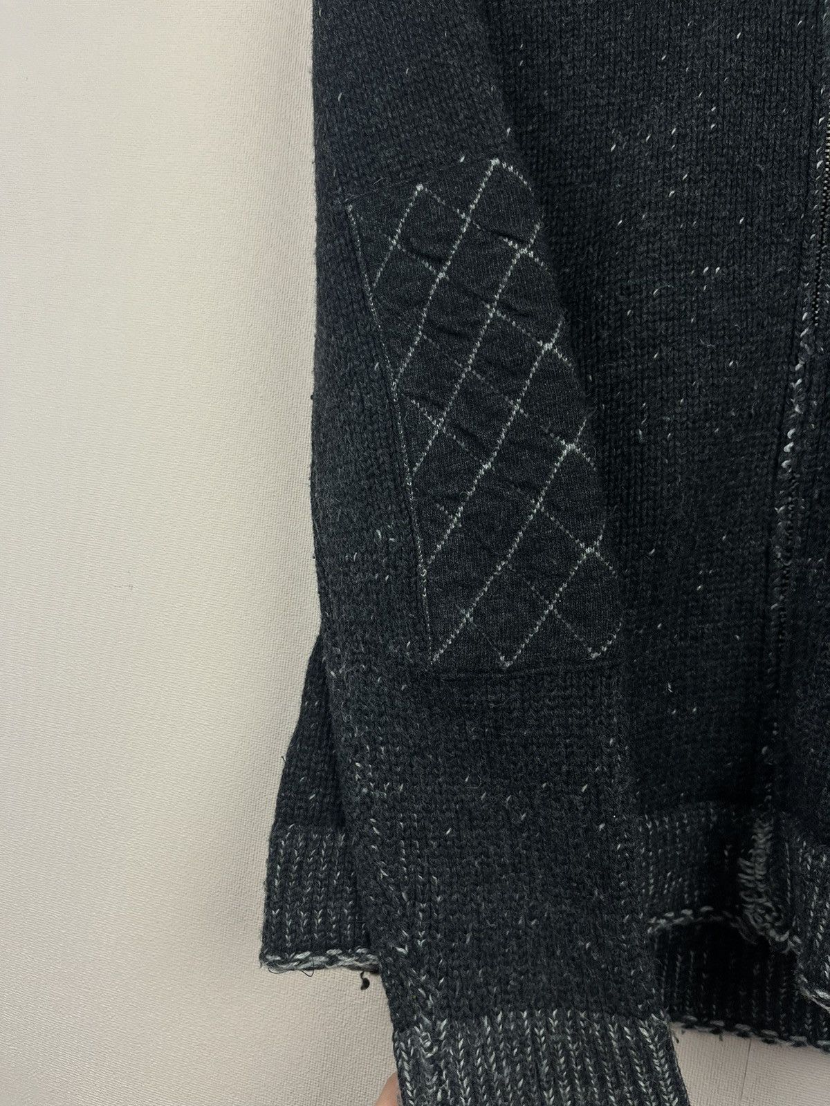 Just Cavalli Just Cavalli Thick Knit Charcoal Black Wool Zip Military Size US S / EU 44-46 / 1 - 9 Thumbnail