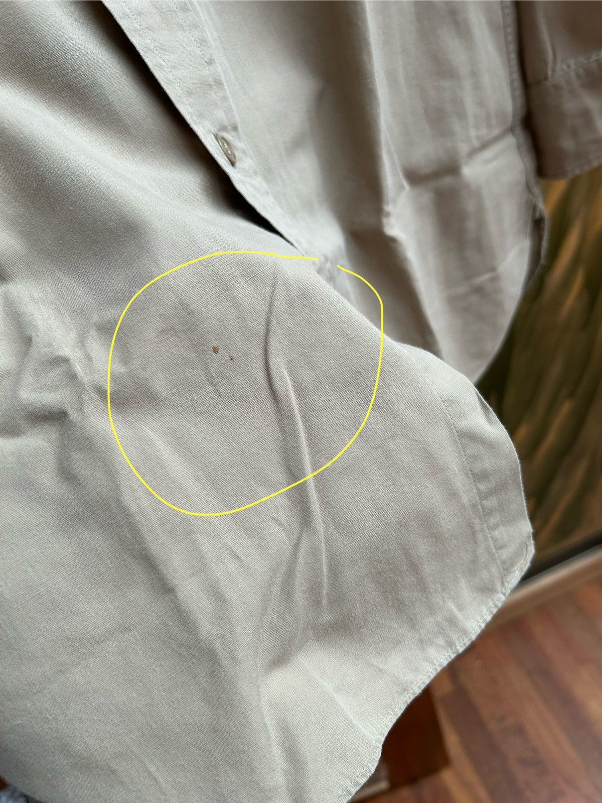Vintage Vintage 50s US Army Khaki Cotton Twill Long Sleeve Shirt Size US S / EU 44-46 / 1 - 9 Thumbnail