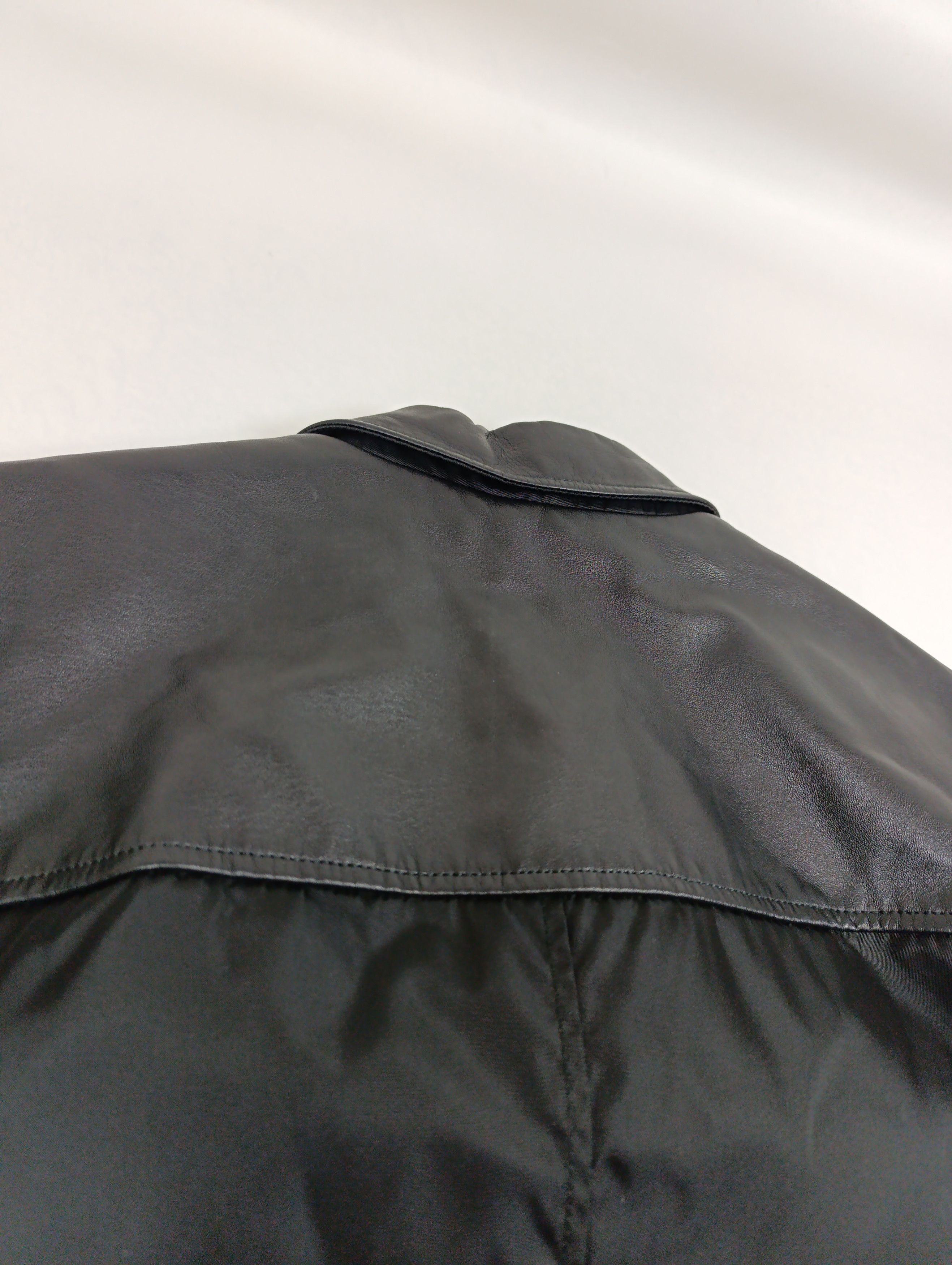 Prada ARCHIVE 90S PRADA LEATHER SHOULDER NYLON DOUBLE ZIP COAT Size US L / EU 52-54 / 3 - 14 Thumbnail