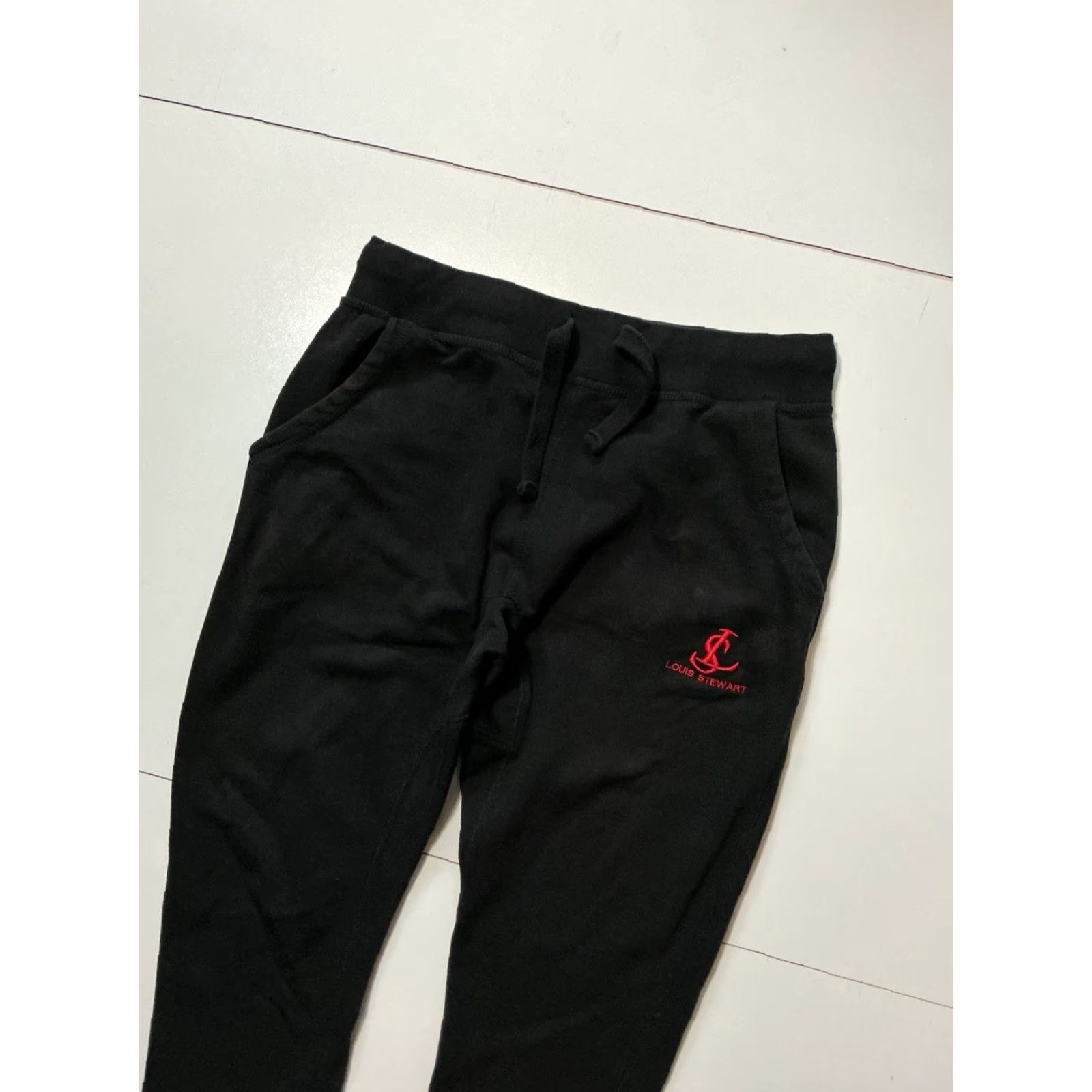 Vintage VINTAGE Louis Stewart Collection Sweatpants Designer Black Jogger XL Men Regular Pants Size US 36 / EU 52 - 6 Thumbnail