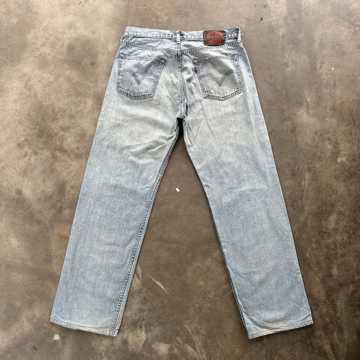 Japanese Brand Vintage Levi’s 503 Faded Distressed Faded Denim Jean Pant Size US 34 / EU 50 - 9 Thumbnail