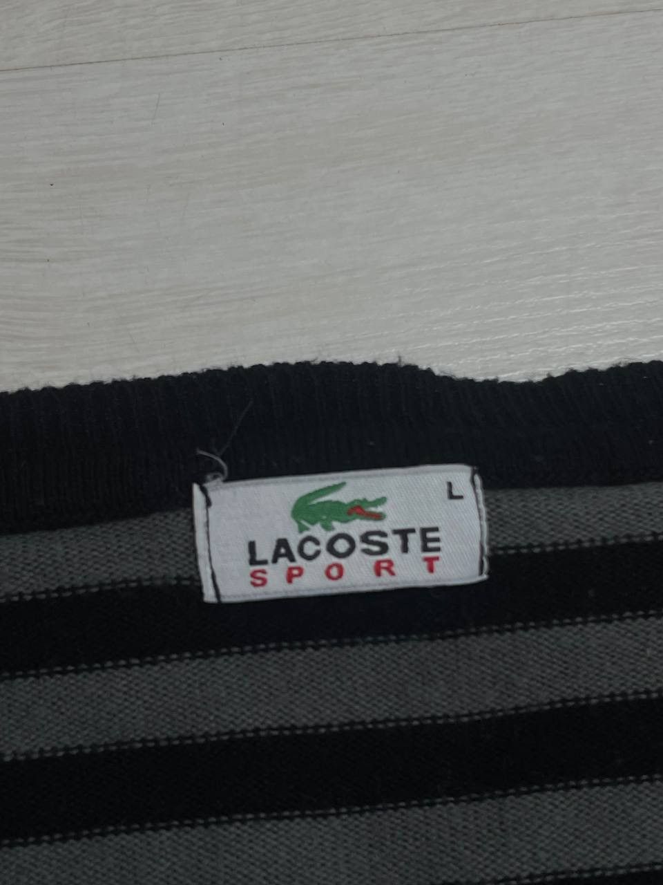 Lacoste × Vintage Lacoste Vintage Sweater Knit Center Logo Y2K Size US L / EU 52-54 / 3 - 8 Thumbnail