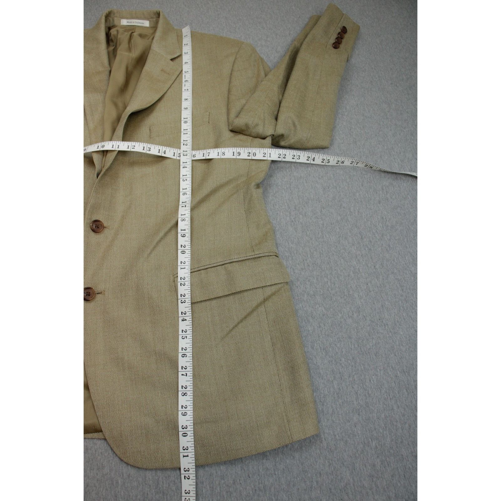 Lauren Ralph Lauren Lauren Ralph Lauren Blazer Mens Size 42R Beige Silk Wool Size 42R - 9 Thumbnail