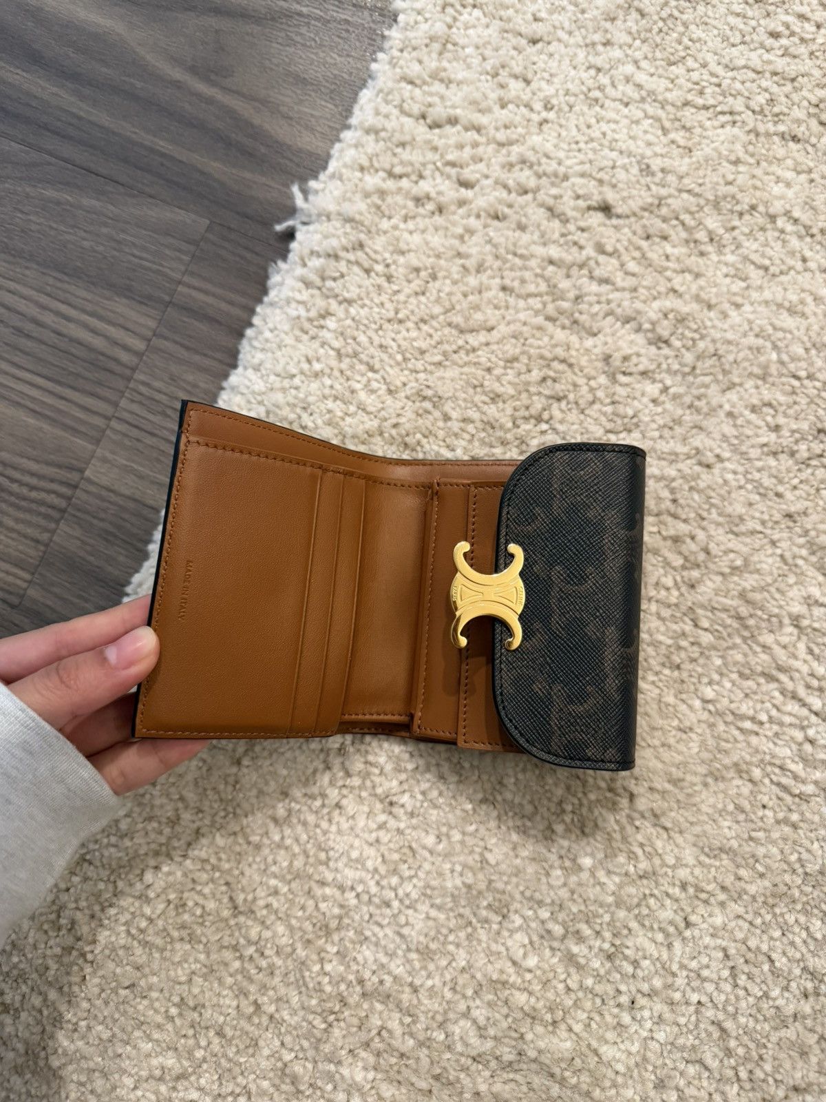 Celine CELINE Small Flap Wallet TRIOMPHE IN Triomphe Canvas Size ONE SIZE - 4 Thumbnail
