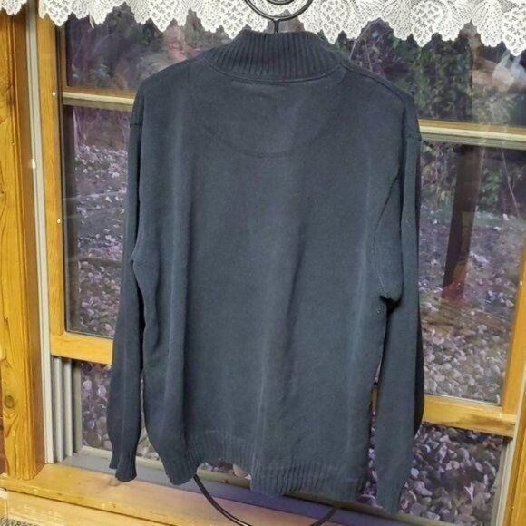 Dickies Dickies 1/4 Zip Logo Mock Neck Black Sz. XL Sweater Size US XL / EU 56 / 4 - 3 Thumbnail