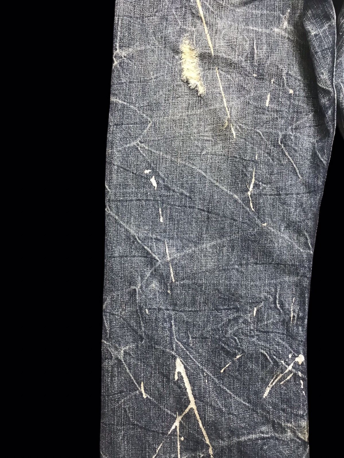 Seditionaries 💥FLARE💥VERY RARE UNBRND PAINT SPLASH DISTRESSED DENIM F307 Size US 34 / EU 50 - 16 Thumbnail