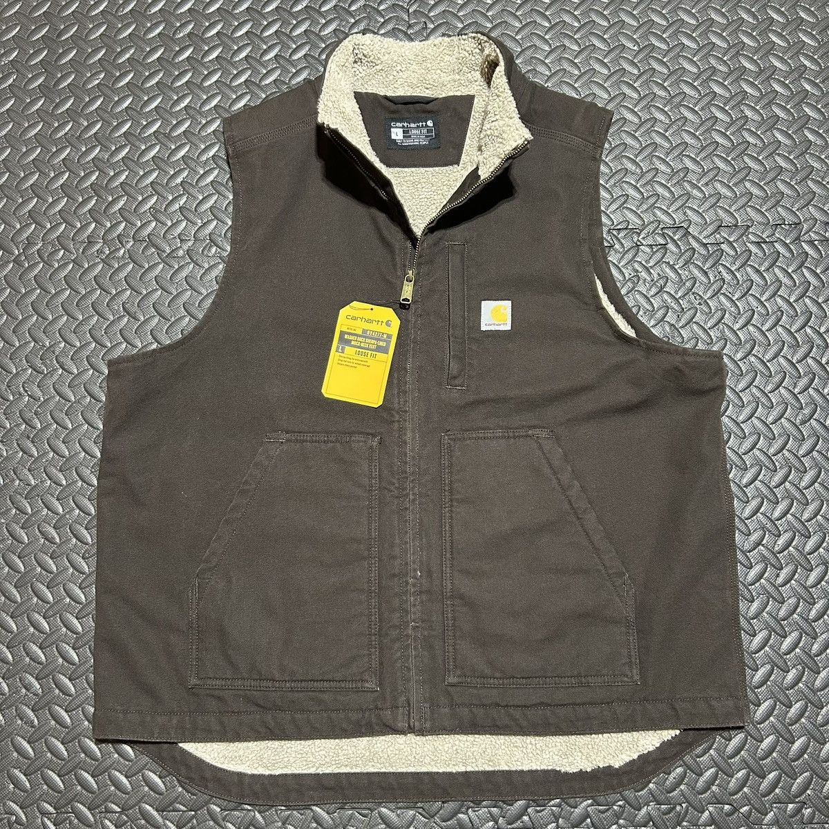 Carhartt Carhartt Sherpa Lined Vest Duck Brown Utility Mens Large NEW Size US L / EU 52-54 / 3 - 1 Thumbnail