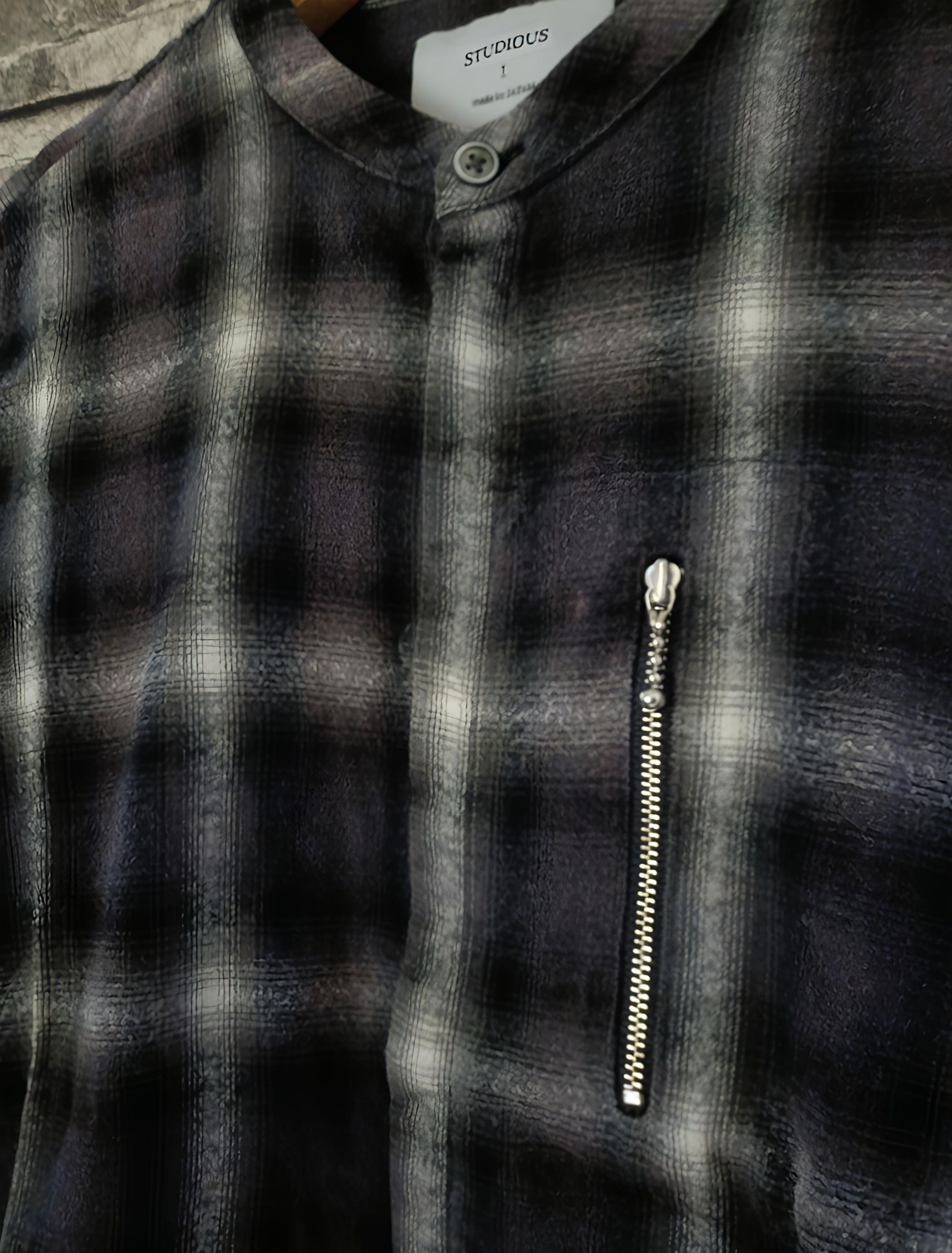 Japanese Brand × STUDIOUS Vintage studious japan outer flanel shirt Size S / US 4 / IT 40 - 5 Thumbnail