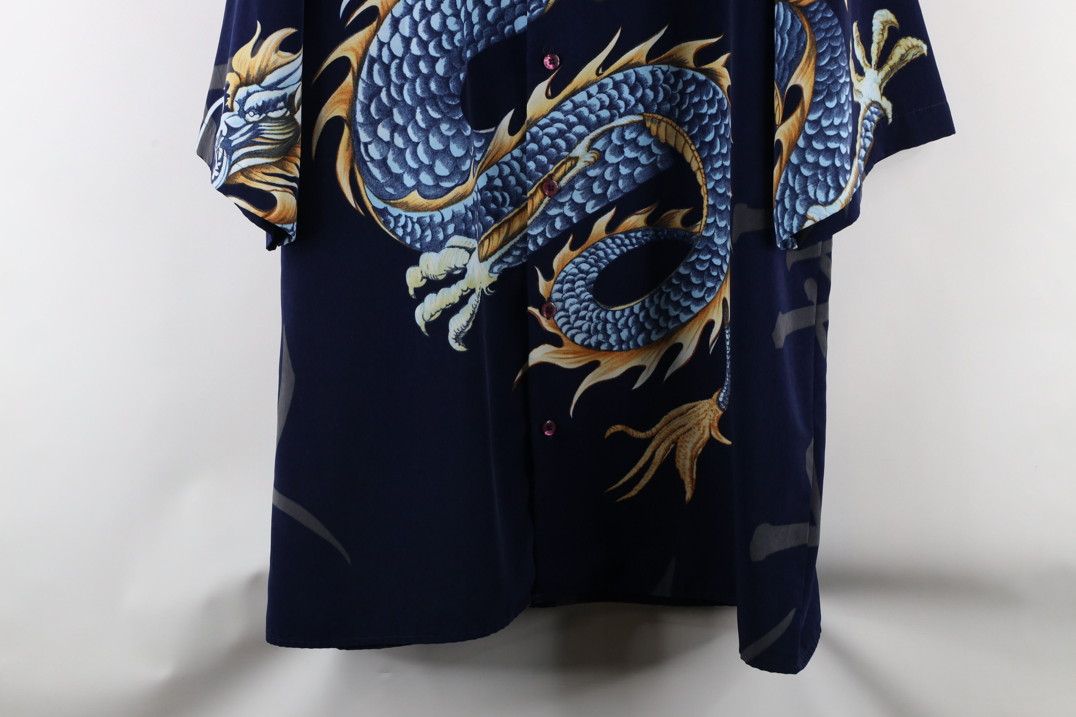 Vintage Vintage 90s Streetwear Dragon Casino Bowling Button Shirt Size US XL / EU 56 / 4 - 3 Thumbnail