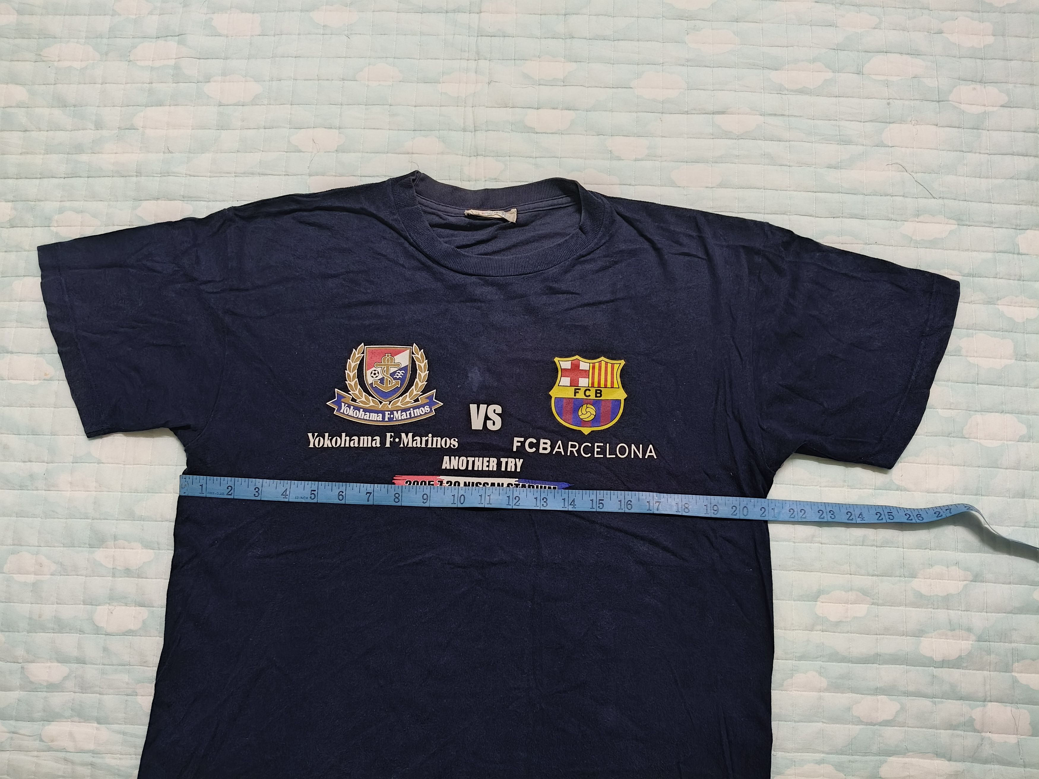 Japanese Brand Vintage Yokohama vs Barcelona Shirt Size US M / EU 48-50 / 2 - 4 Thumbnail