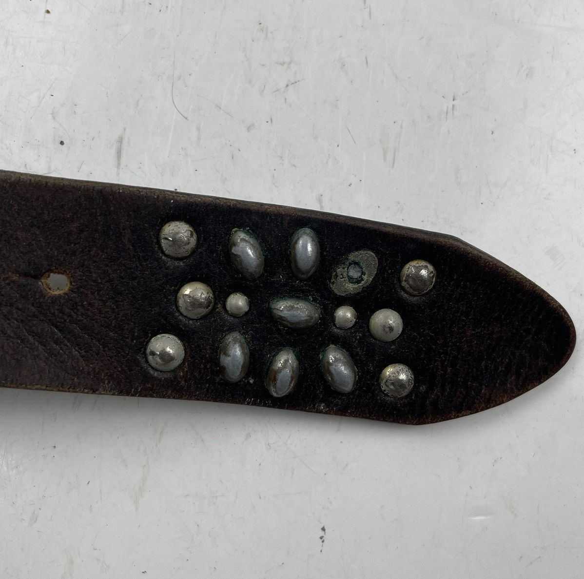 Seditionaries distressed studded leather belt tc42 Size 40 - 8 Thumbnail