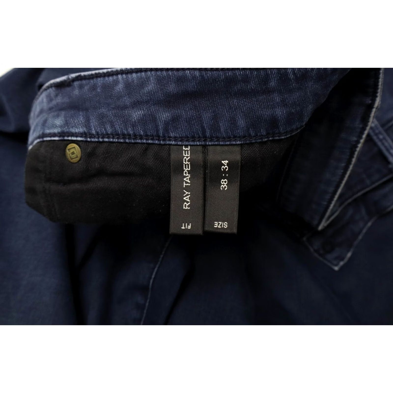 Vintage Neuw Jeans Men's Ray Tapered Blue Denim Button Fly Stretched W38/L34 Size US 38 / EU 54 - 5 Thumbnail