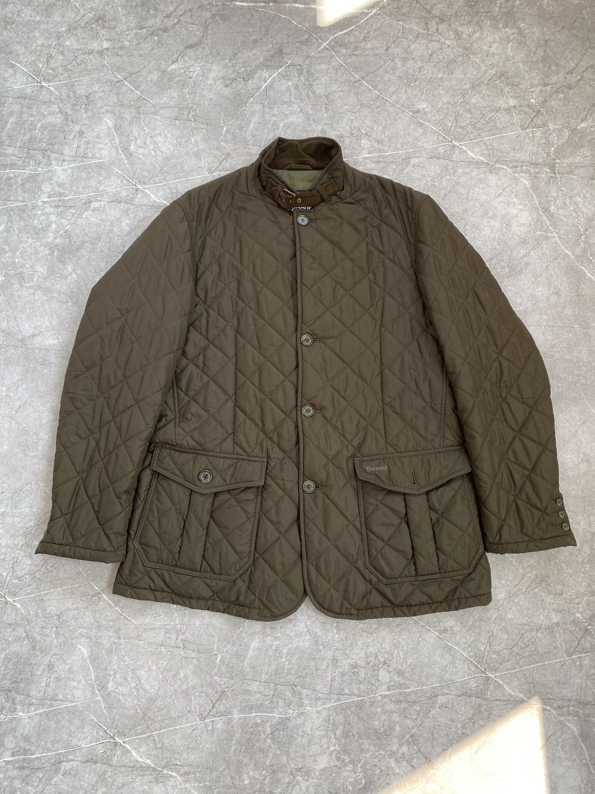Barbour Vintage Y2K Barbour Quilted Lutz Casual Jacket Retro Hype Size US XXL / EU 58 / 5 - 2 Thumbnail
