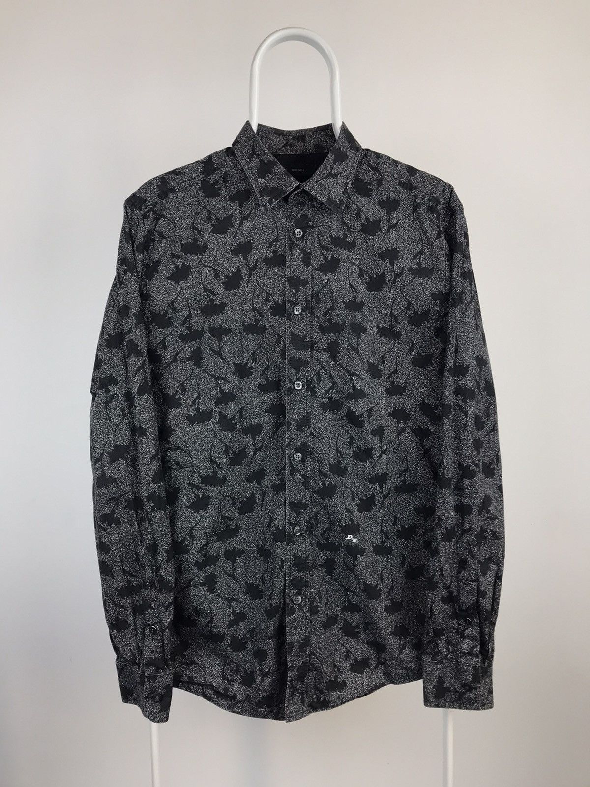 Diesel Diesel Long Sleeve White Black Shirt Size US M / EU 48-50 / 2 - 1 Thumbnail