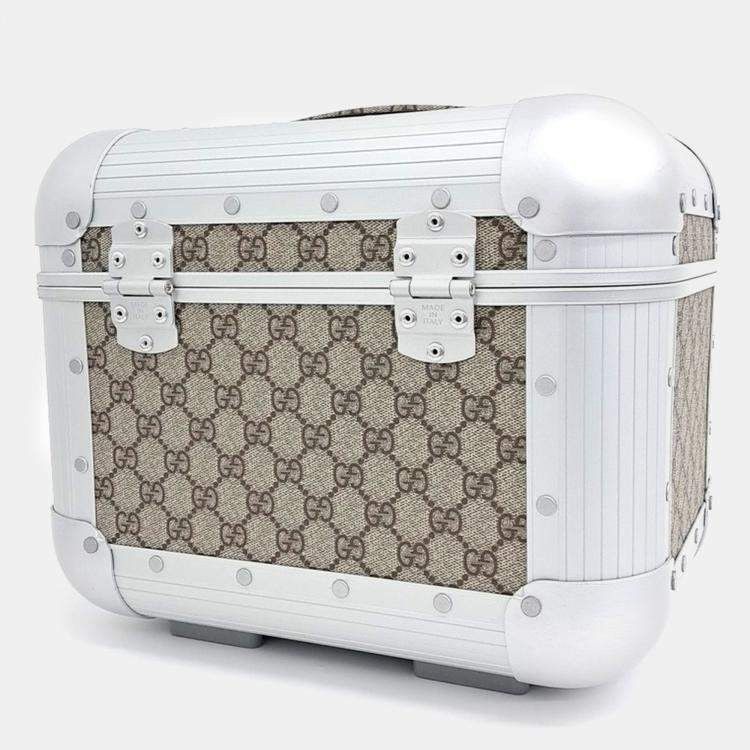 Gucci Gucci Beige Coated Canvas XFPM Beauty Case Size ONE SIZE - 2 Thumbnail