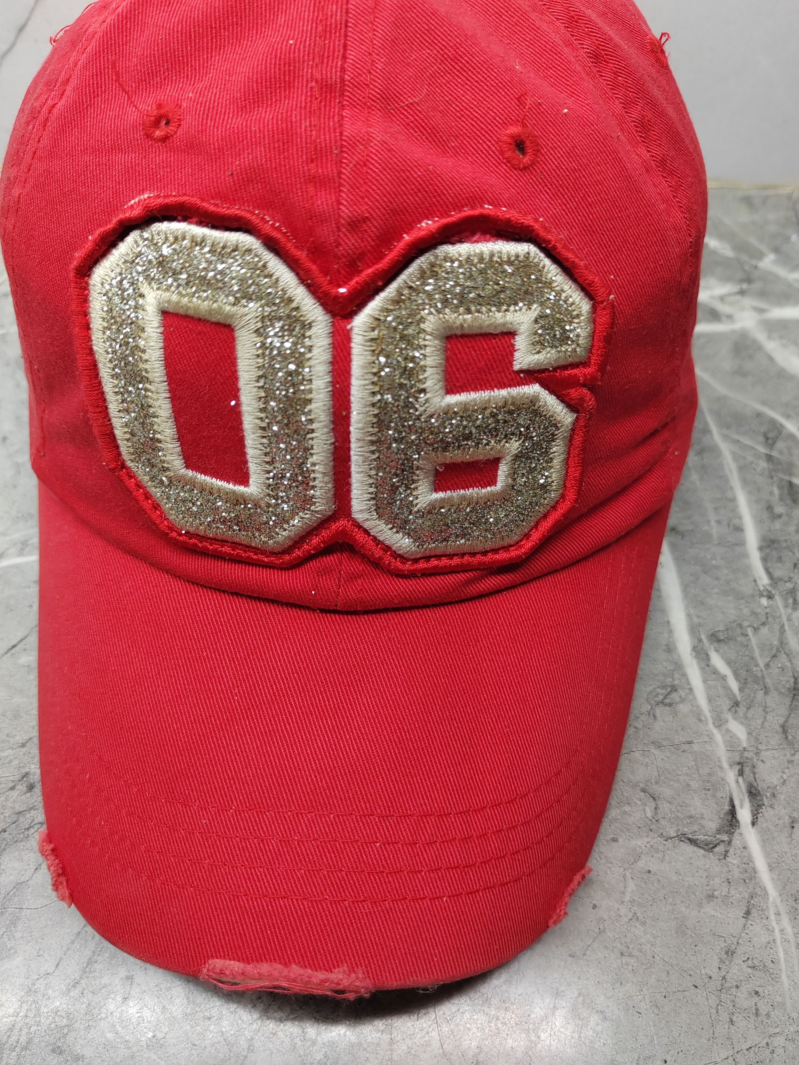 Vintage Vintage Number 06 Distressed Style Cap Hat Size ONE SIZE - 3 Thumbnail