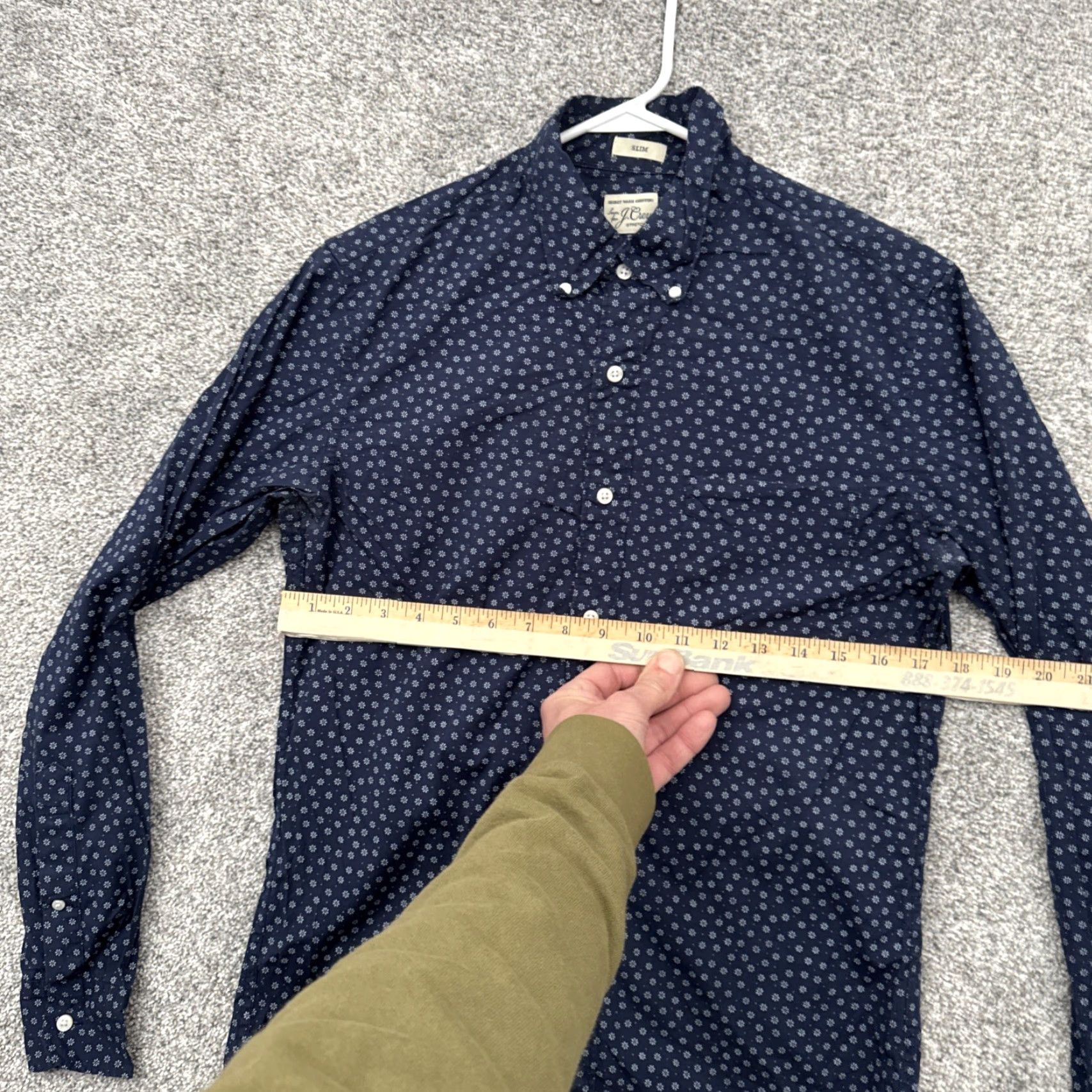 J.Crew J.CREW Button-Up Shirt Men Size S Slim Fit Floral blue Smart Casual Preppy Office Workwear Casual Shirt Size US S / EU 44-46 / 1 - 3 Thumbnail