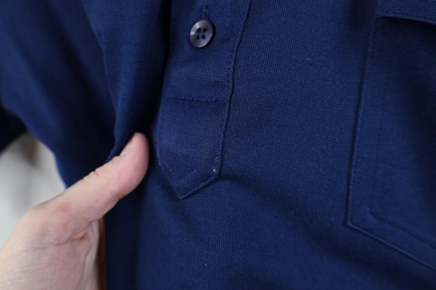Vintage Vintage 70s Streetwear Collared Golf Polo Shirt Navy Blue Size US XL / EU 56 / 4 - 7 Thumbnail