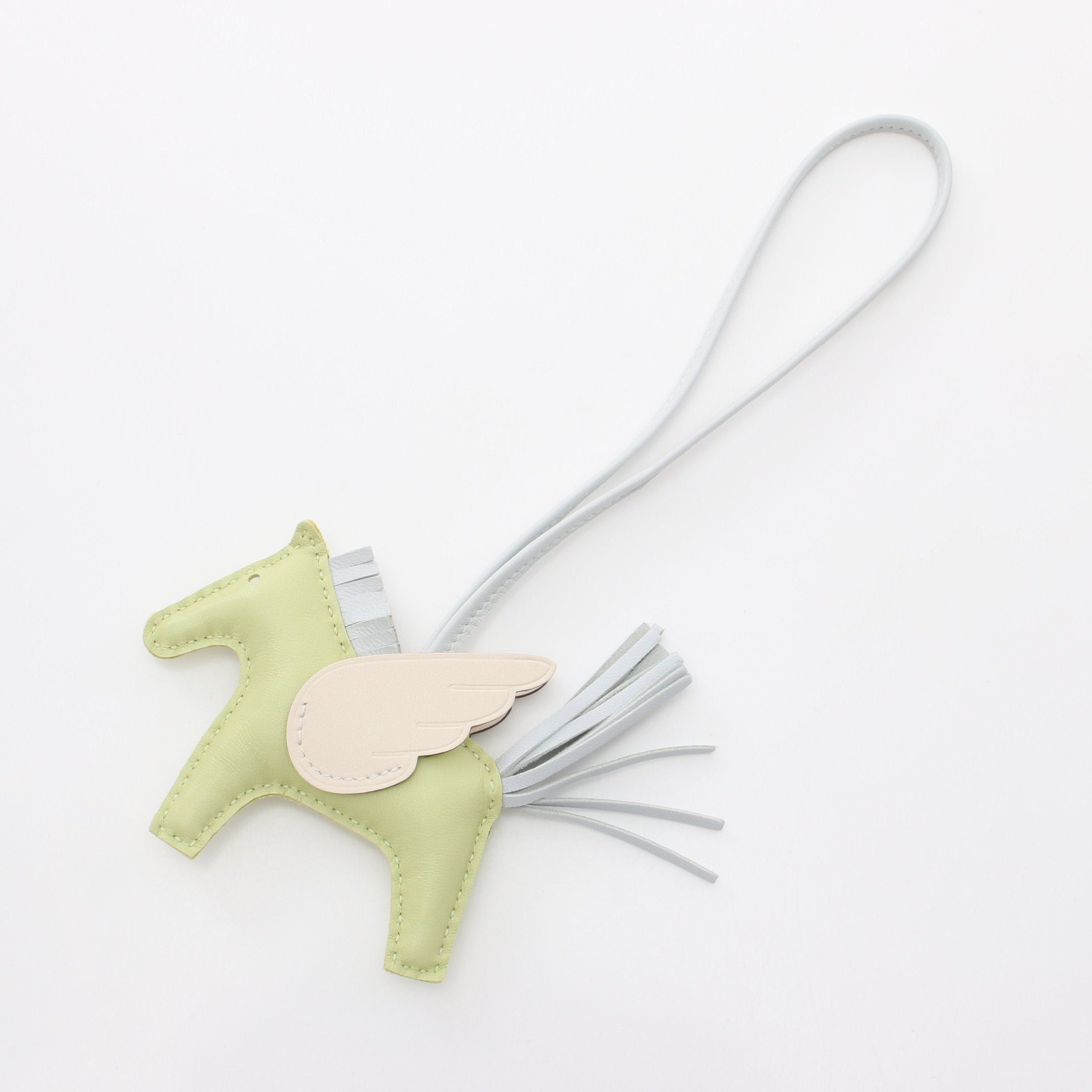 Hermes Hermes Rodeo Pegasus Pm Bag Charm Aagneau Yellow-Green Light Blue Z Stamp Size ONE SIZE - 1 Thumbnail