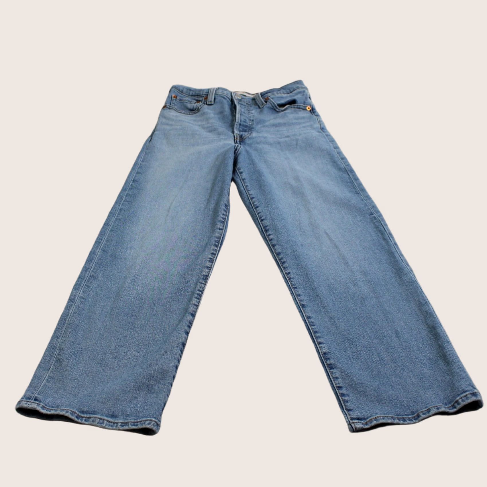 Levi's Levis Ribcage Straight Ankle Jeans Women 26 Blue Light Wash Slim Stretch Denim Size 26" / US 2 / IT 38 - 1 Thumbnail