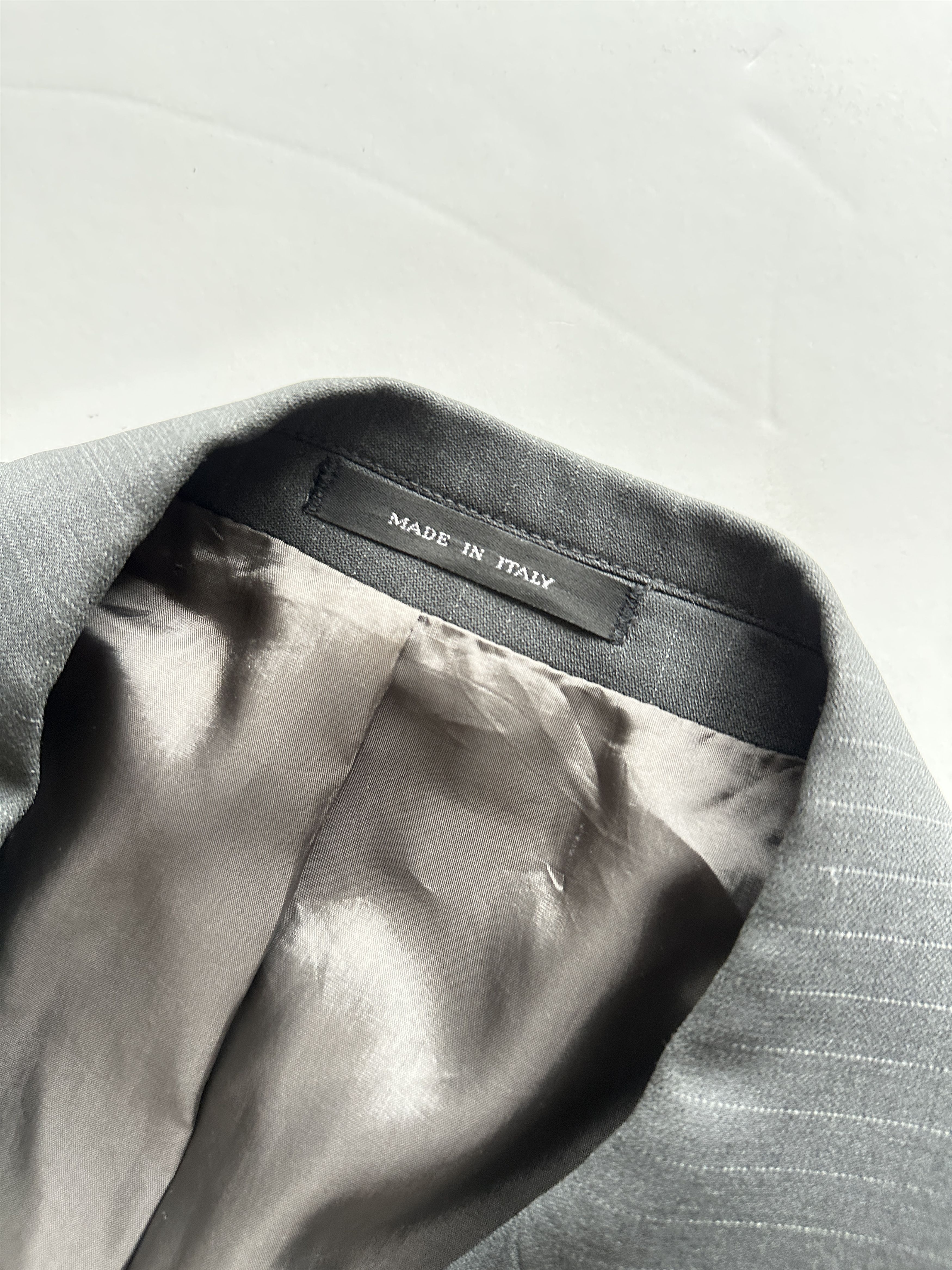 Valentino Emporio Armani Vintage Gray Wool Blazer — 42R Size 42R - 4 Thumbnail
