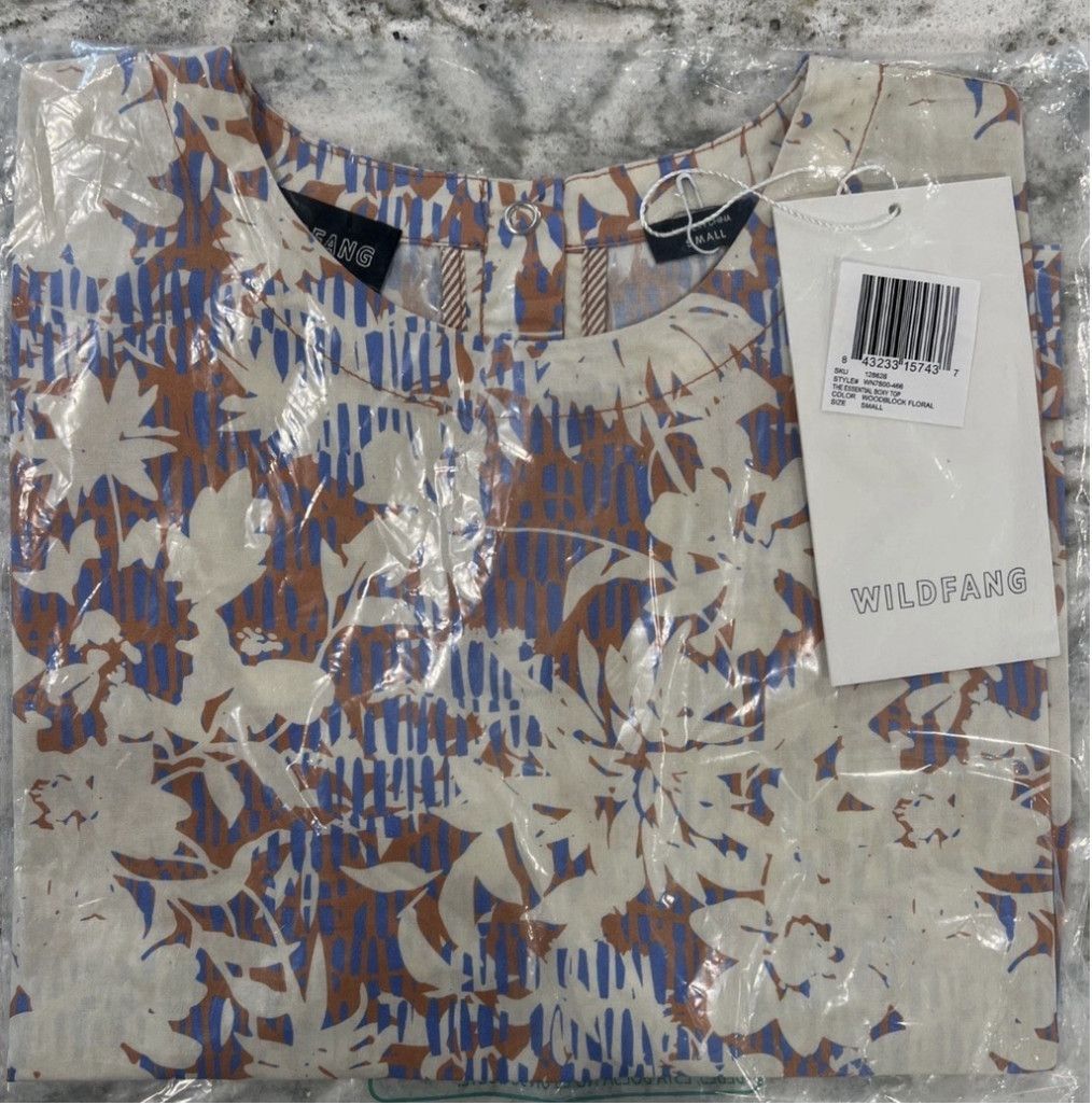 Wildfang Wildfang Essential Boxy Top Woodblock Floral Small MRSP $84 Size S / US 4 / IT 40 - 5 Thumbnail