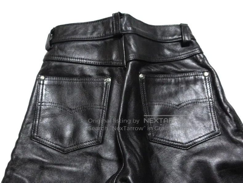 Schott Schott Leather pants, heavy cowhide Size US 28 / EU 44 - 4 Thumbnail