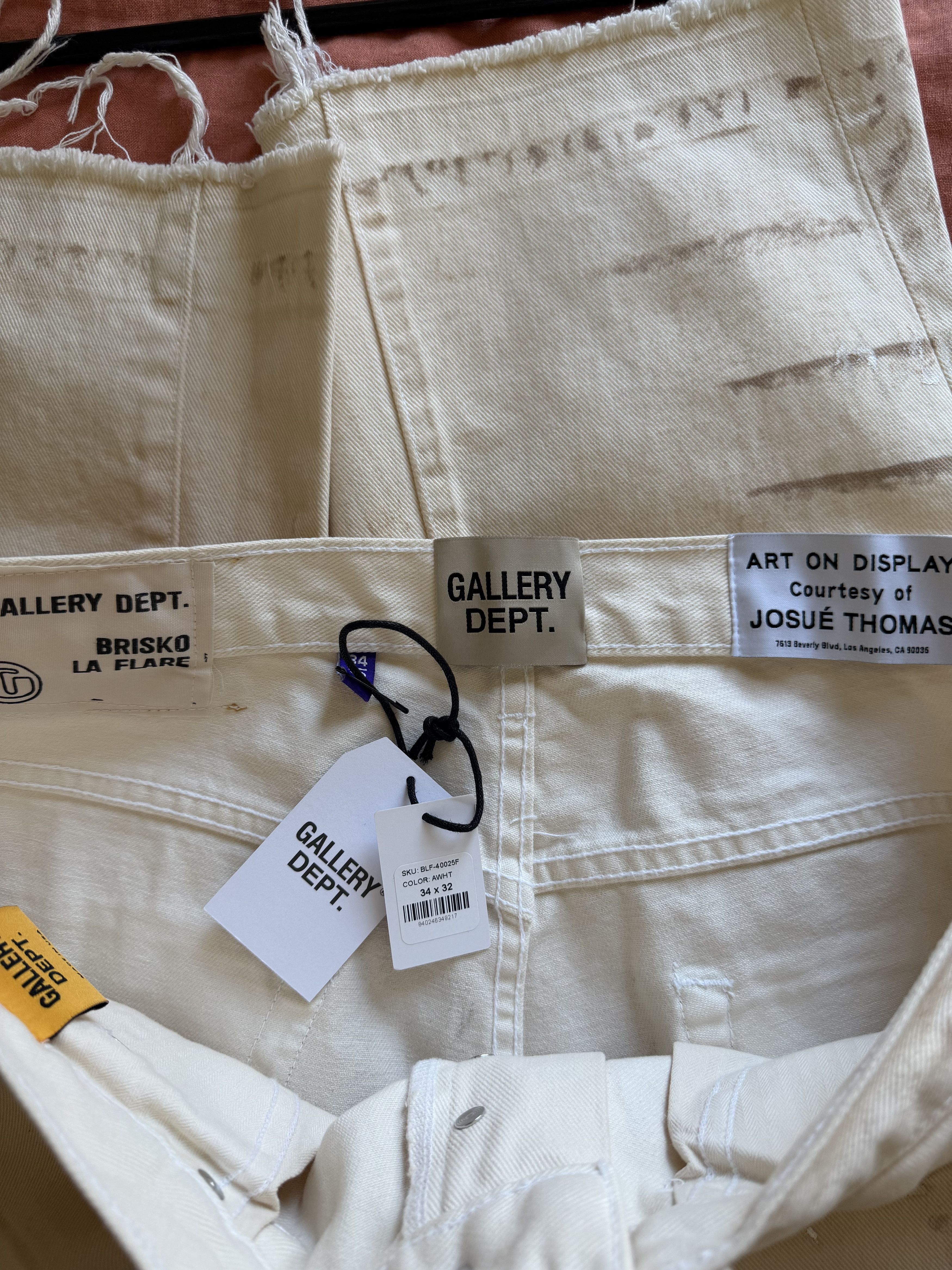 Gallery Dept. Gallery Dept. Brisko LA Flare Carpenter Pants Antique White Size US 34 / EU 50 - 8 Thumbnail