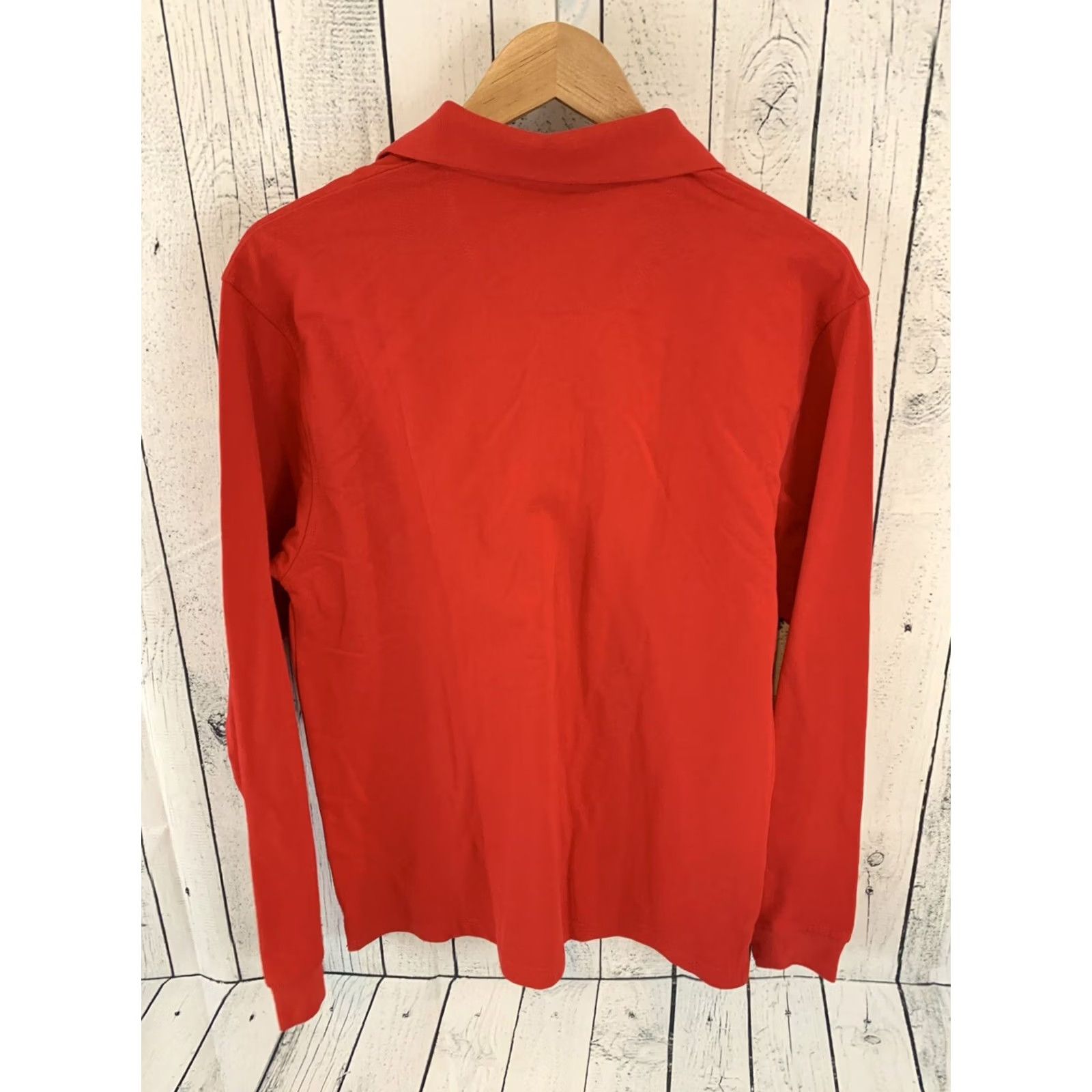Vintage Clique Long Sleeve Rugby Polo Shirt Men M Red Size US M / EU 48-50 / 2 - 5 Thumbnail