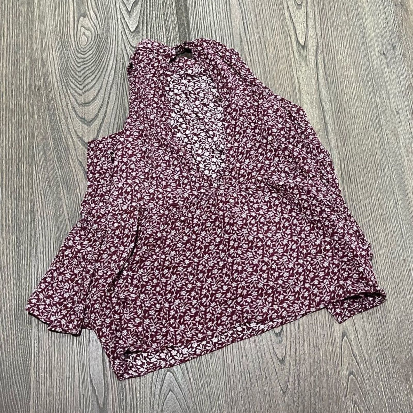 American Eagle Outfitters American Eagle Outfitters Blouse Open Shoulder Floral XS Size XS / US 0-2 / IT 36-38 - 3 Thumbnail
