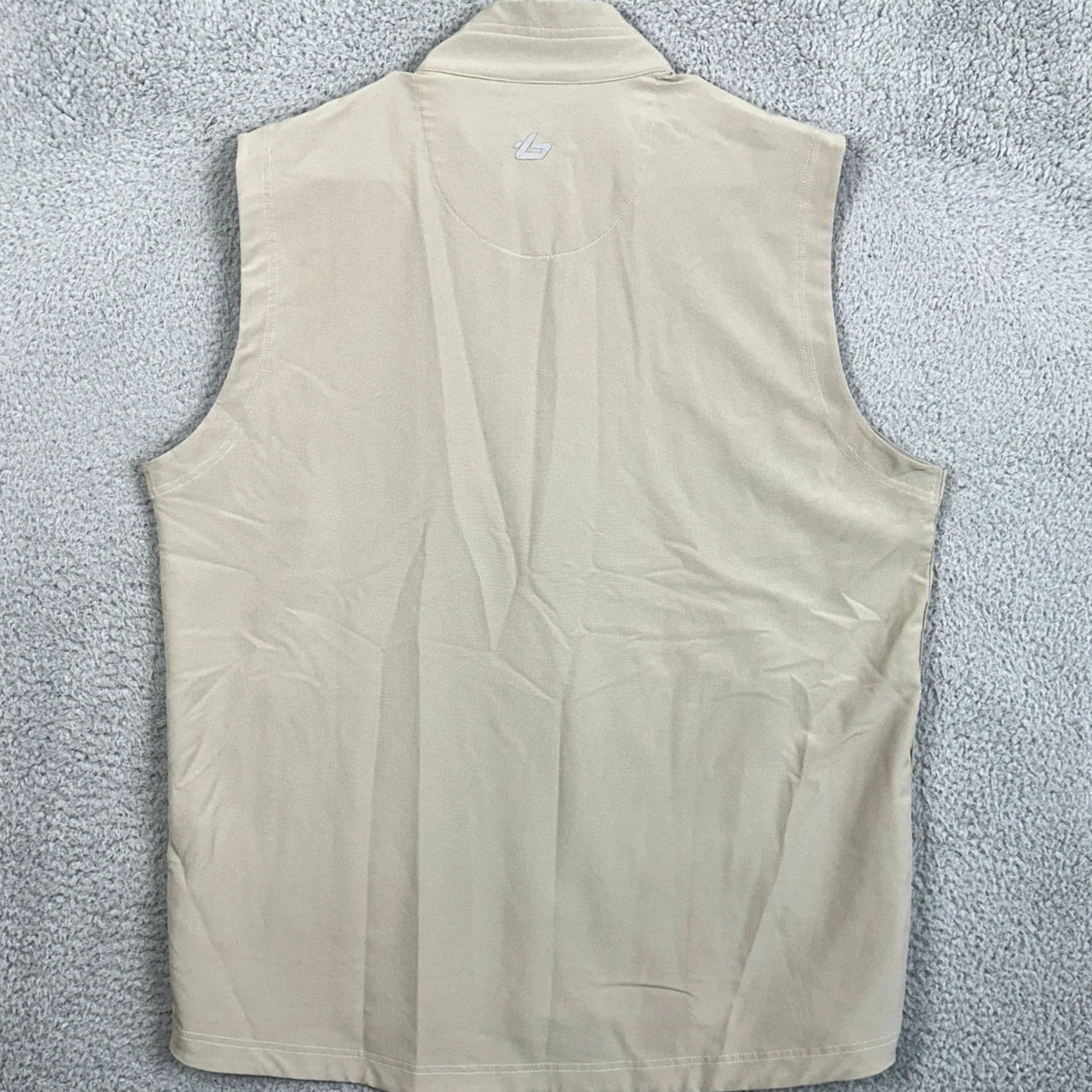 Vintage Bolle Golf Vest Storm Mens Large Gray Sleeveless Full Zip Stretch Performance Vest Mens Large Gray Storm Zip Size US L / EU 52-54 / 3 - 2 Thumbnail