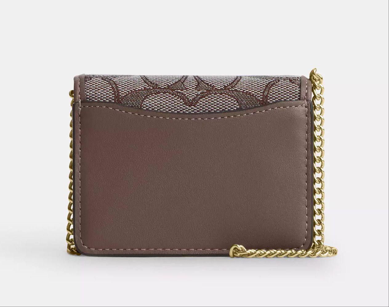 Coach Mini Wallet On A Chain with Floral Embroidery CEF60 Size ONE SIZE - 7 Thumbnail
