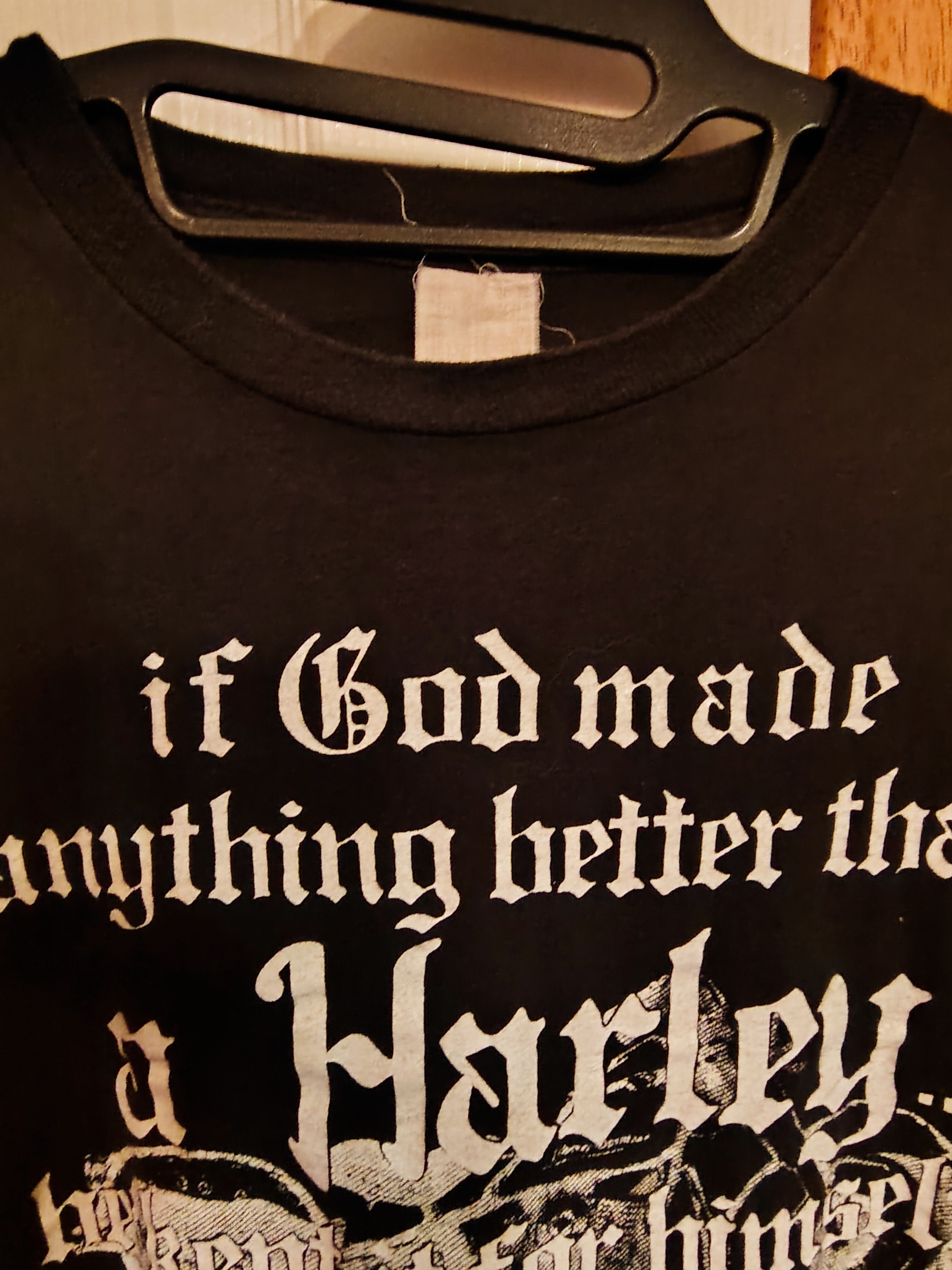 Harley Davidson 1970's Harley Davidson black large T-shirt Size US L / EU 52-54 / 3 - 2 Thumbnail