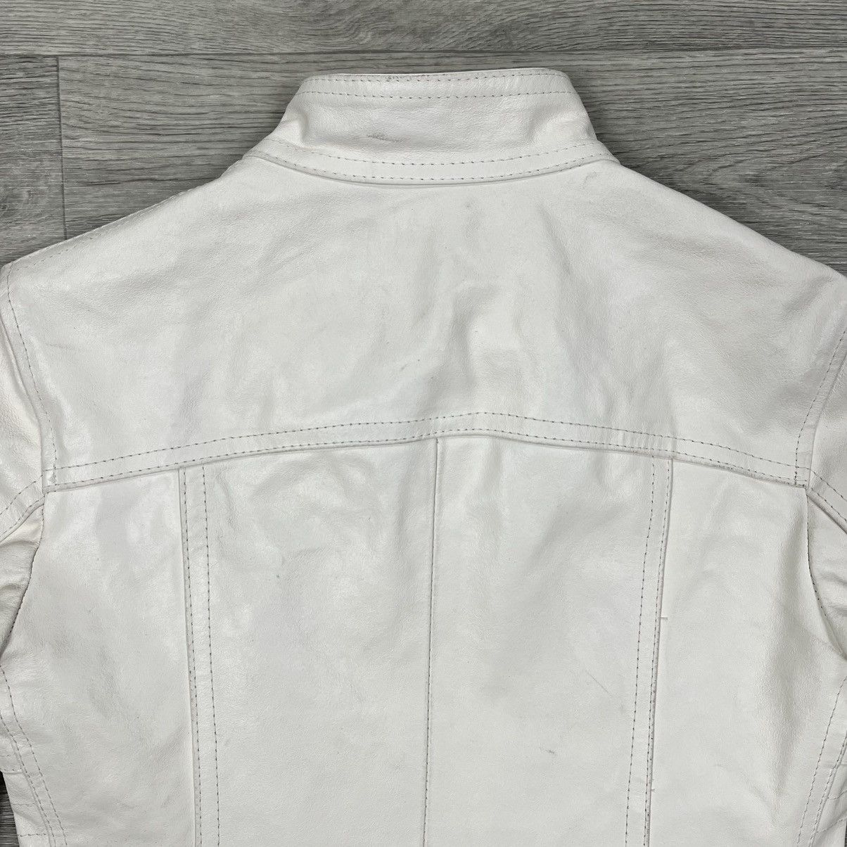 Other XETRA Italy Creamy Lambskin Leather Moto Jacket Women’s Sz M Size M / US 6-8 / IT 42-44 - 11 Thumbnail