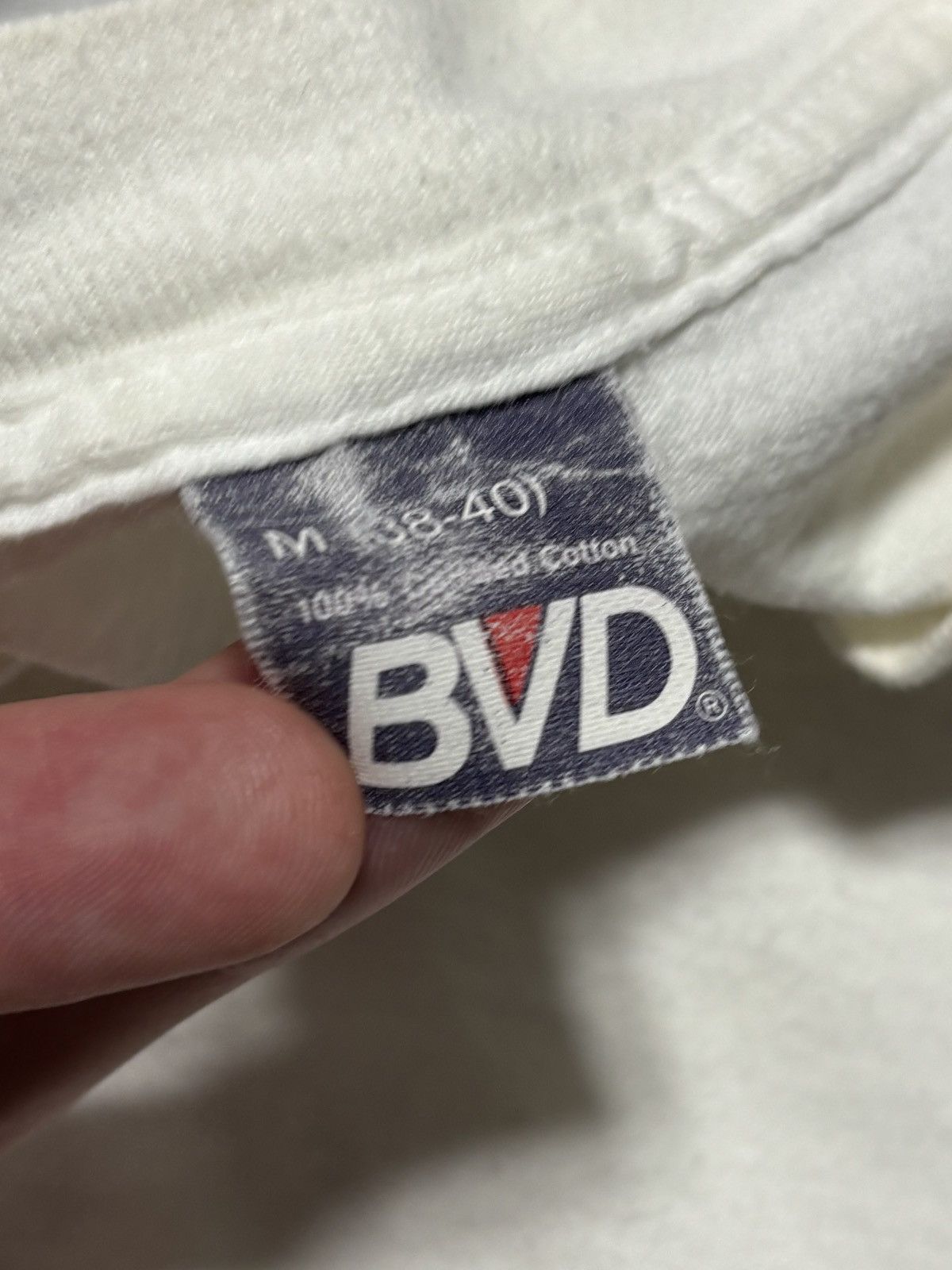 Vintage Vintage Blank Tee 1980s BVD White T-Shirt Made in USA 80s Size US S / EU 44-46 / 1 - 3 Thumbnail